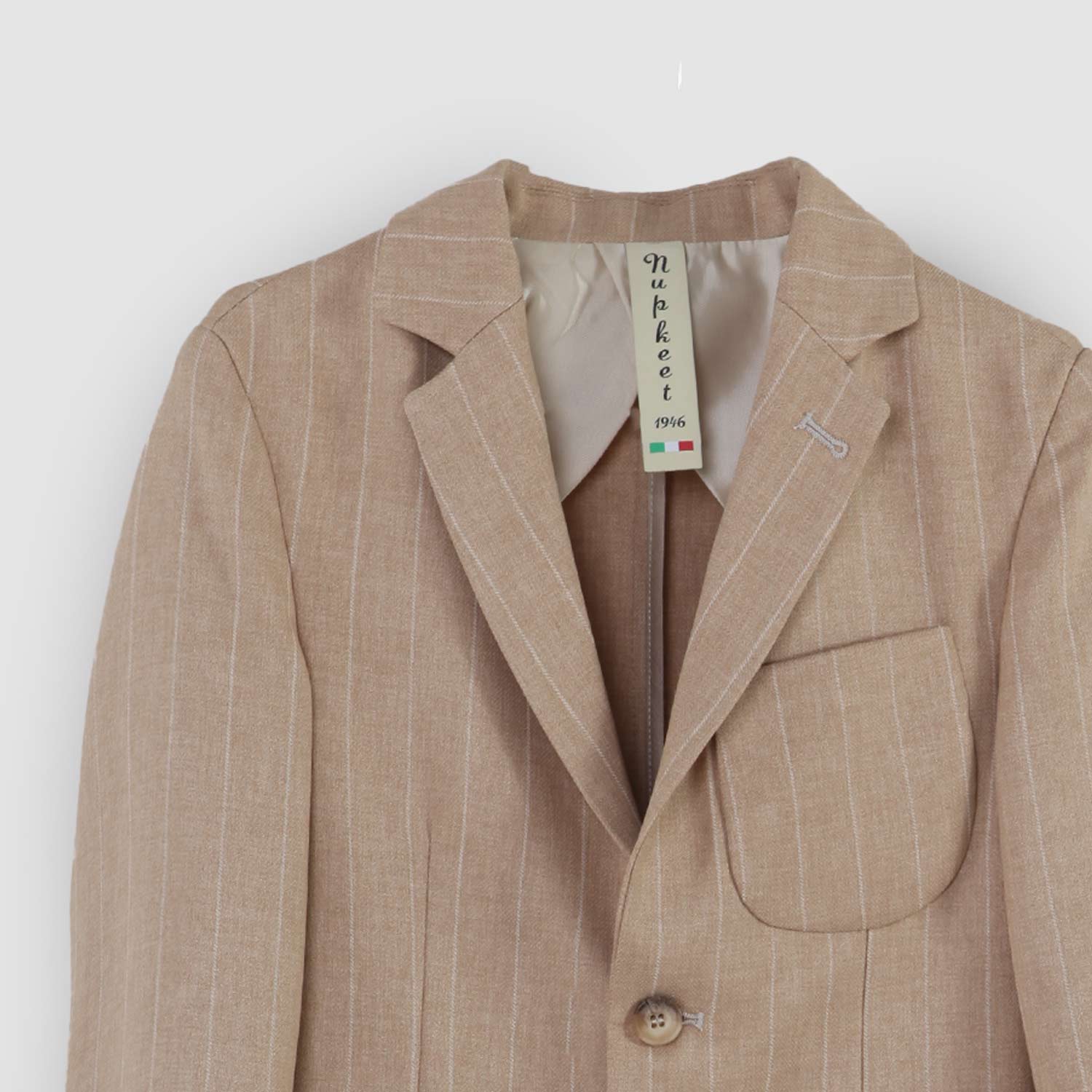 giacca beige a righe bambino e ragazzo - annameglio.com abbigliamento moda