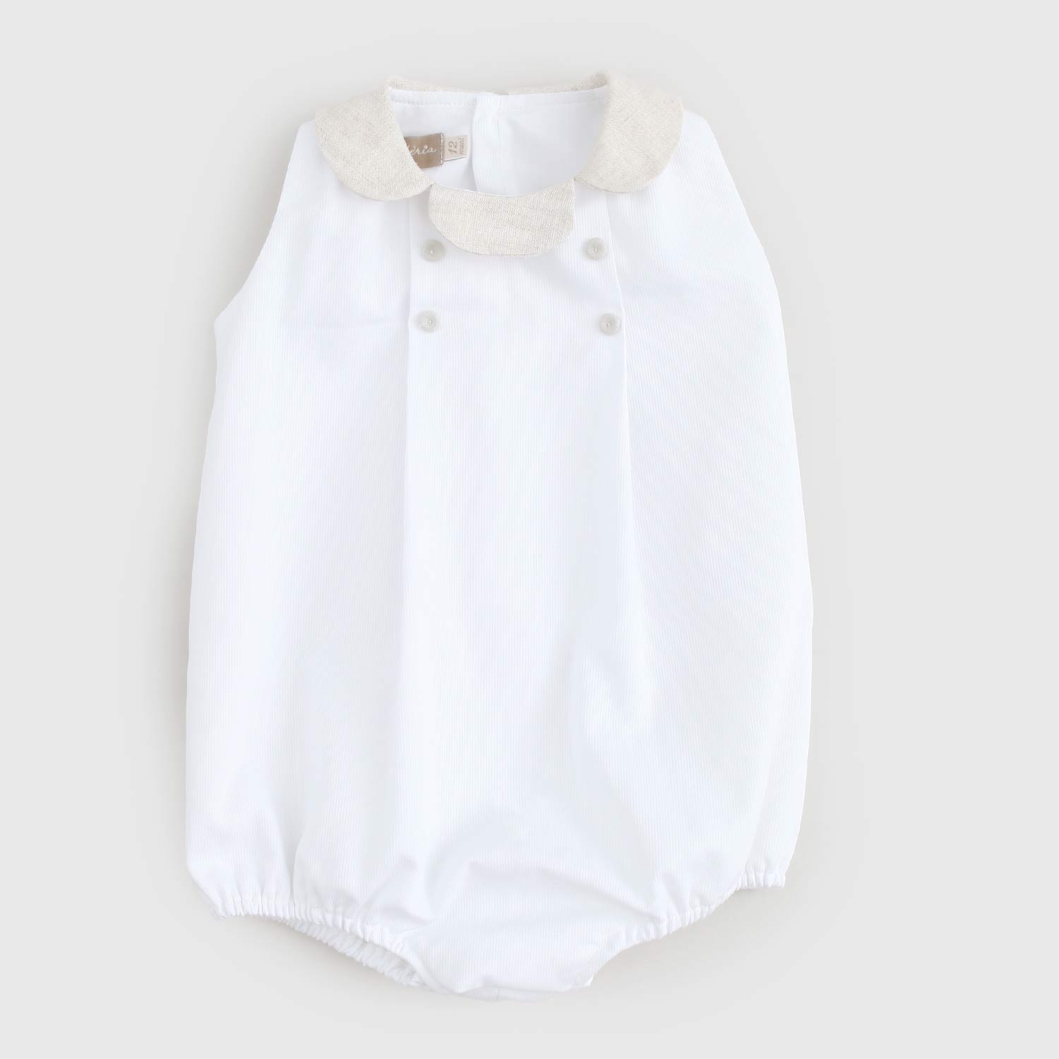 pagliaccetto bianco e beige neonato - annameglio.com abbigliamento moda