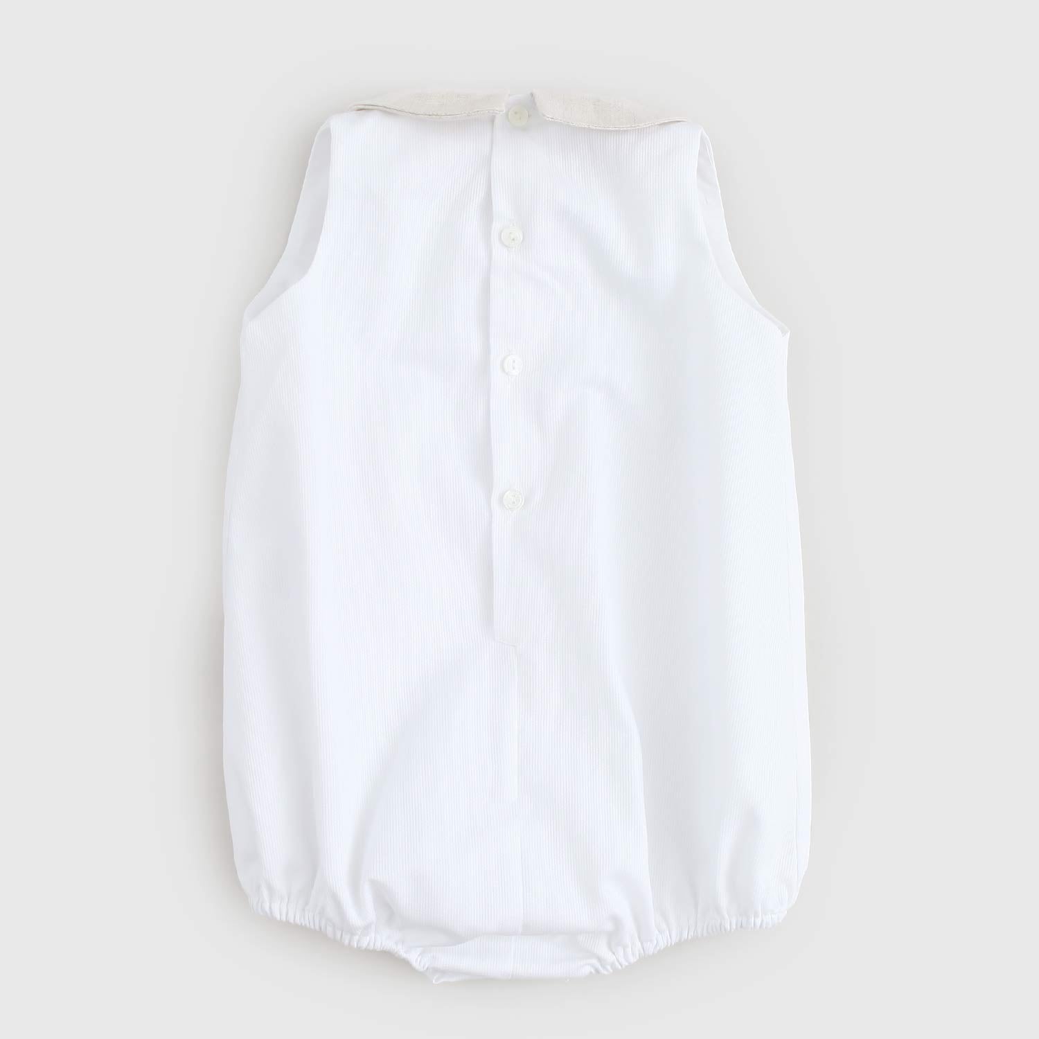 pagliaccetto bianco e beige neonato - annameglio.com abbigliamento moda