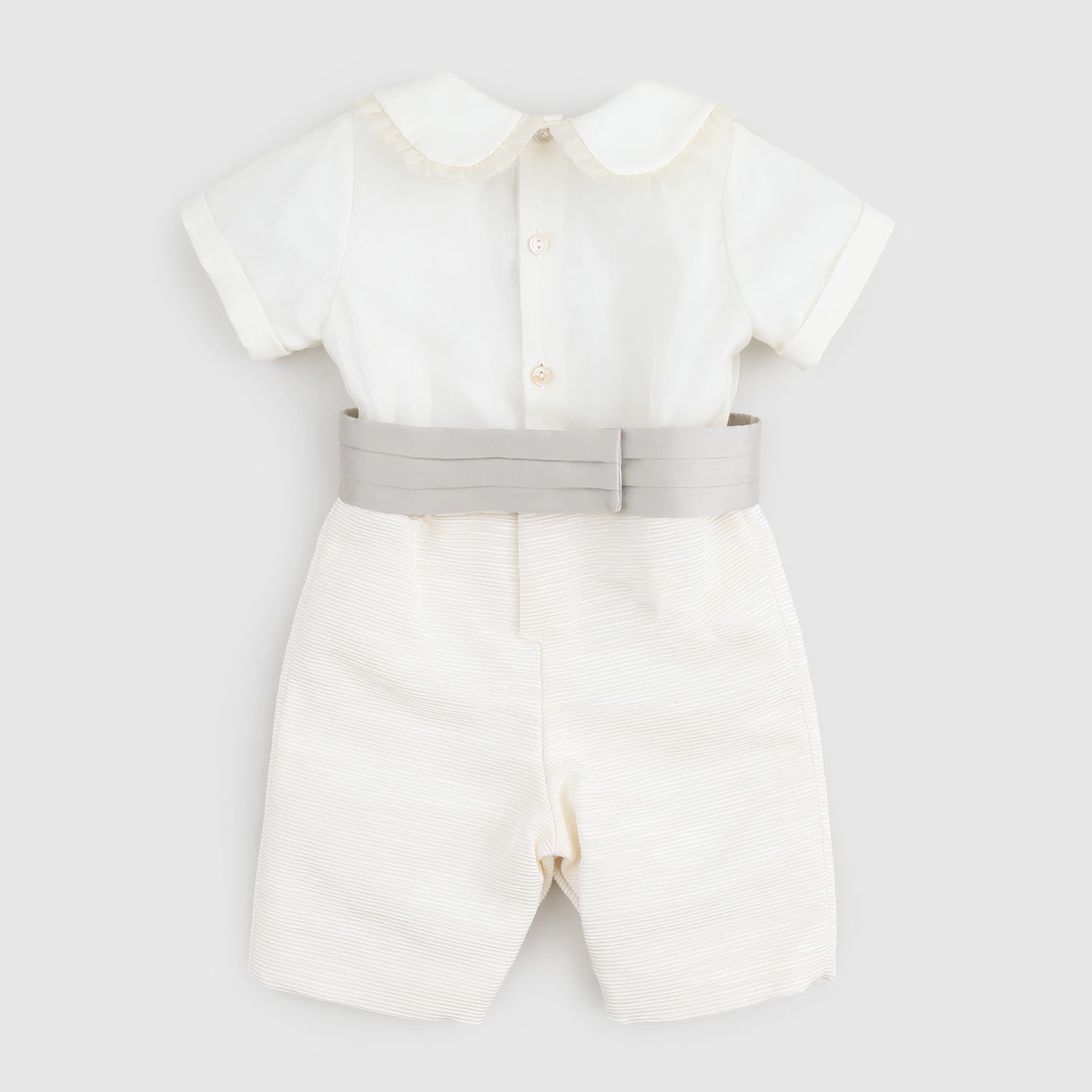 pagliaccetto beige in seta neonato - annameglio.com abbigliamento moda