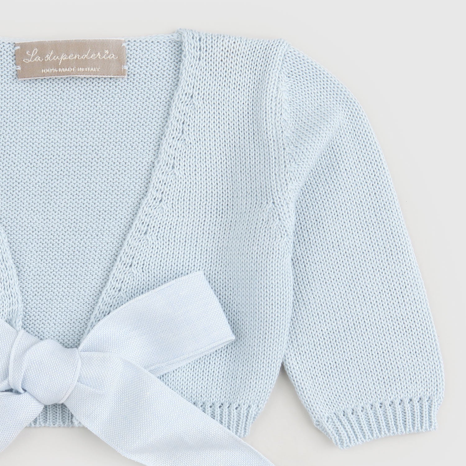 cardigan celeste neonata fiocco - annameglio.com abbigliamento moda