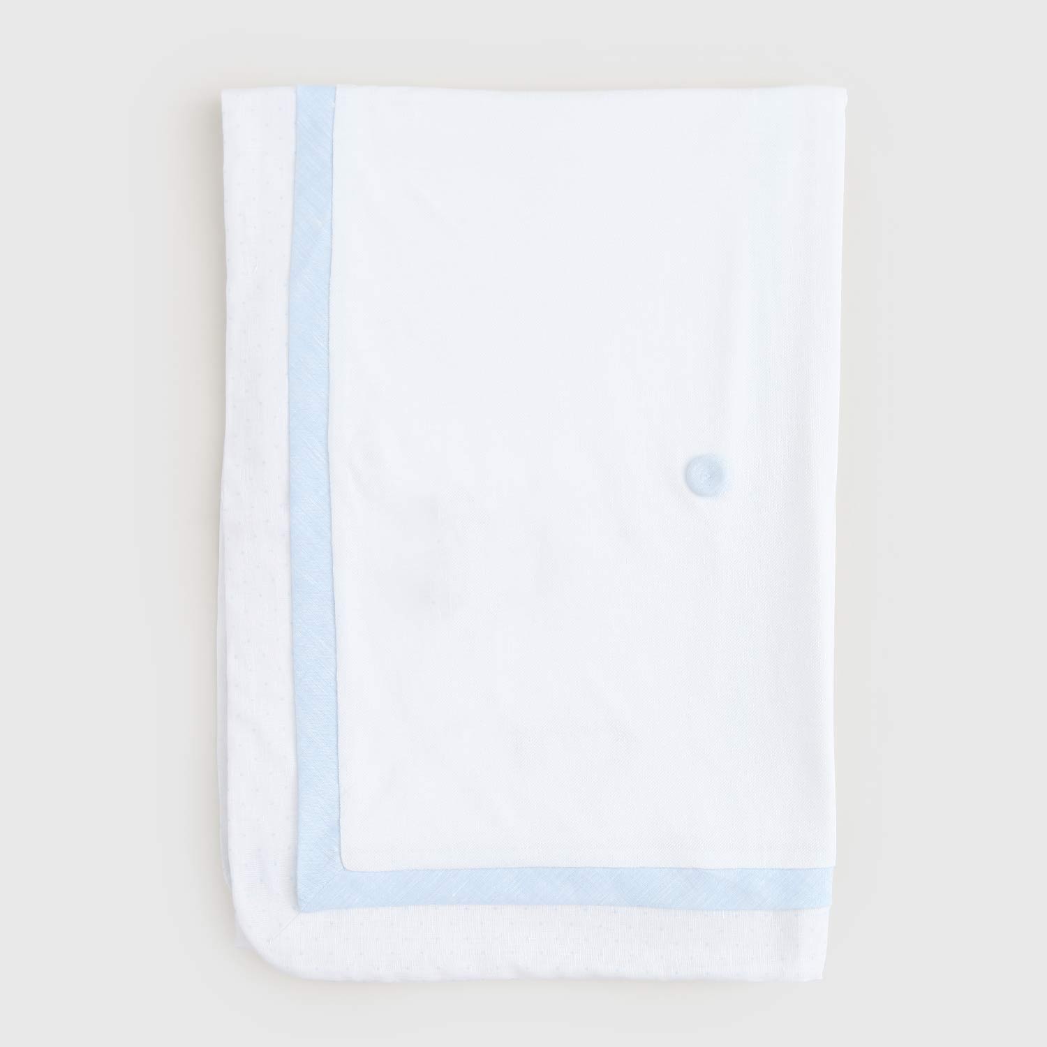 copertina bianca e celeste neonato - annameglio.com abbigliamento moda