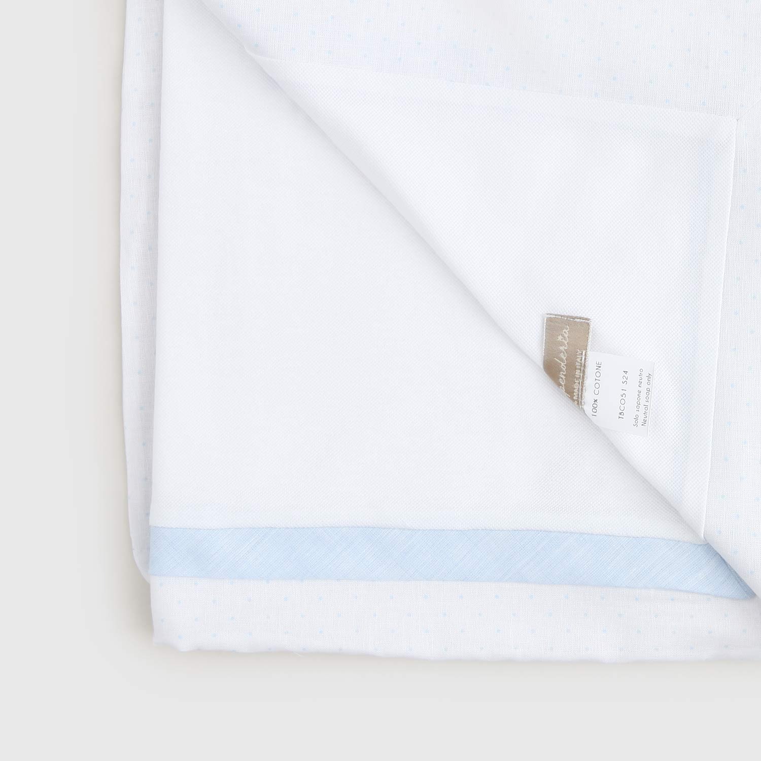 copertina bianca e celeste neonato - annameglio.com abbigliamento moda