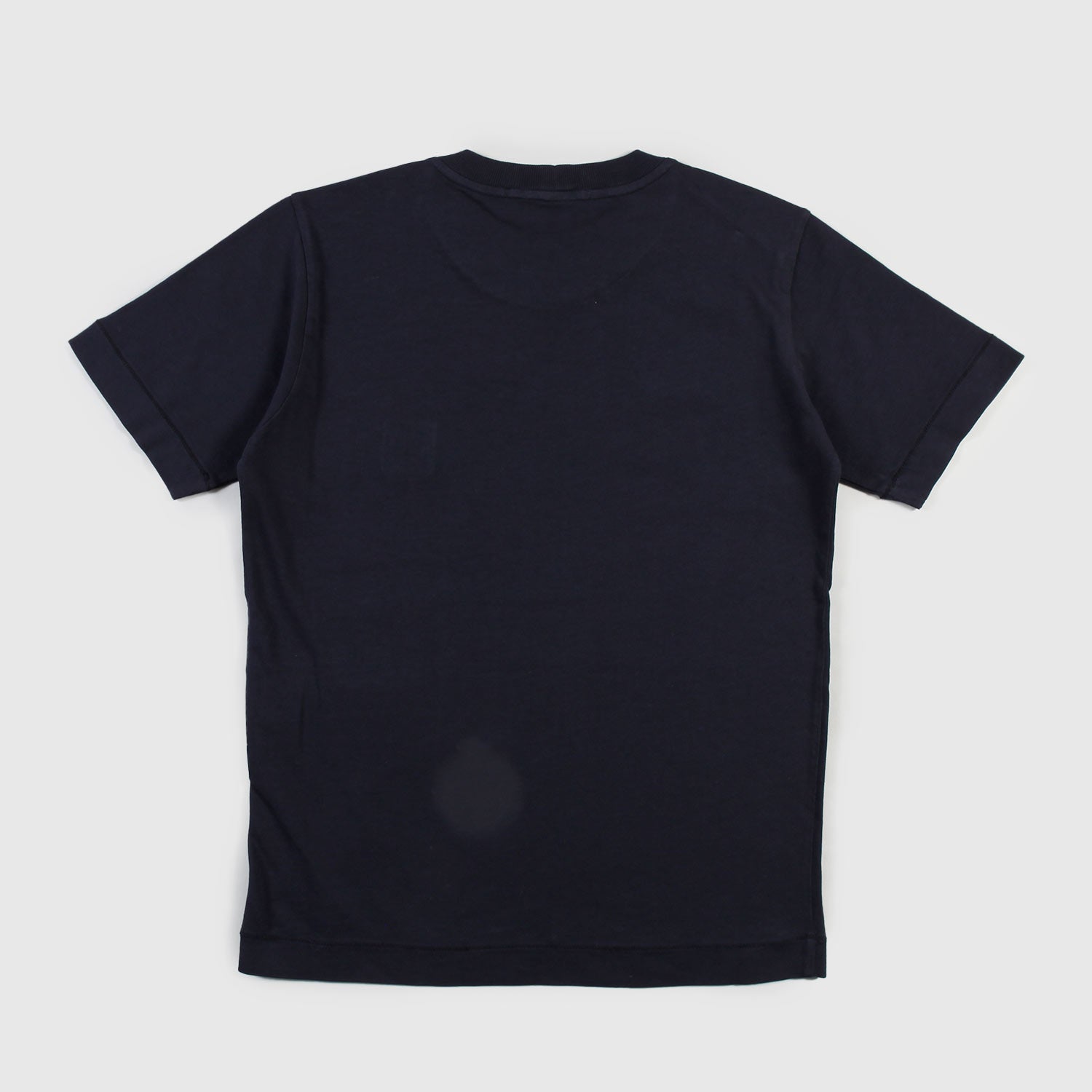 T-shirt blu notte con dettaglio patch a costine - annameglio.com abbigliamento moda