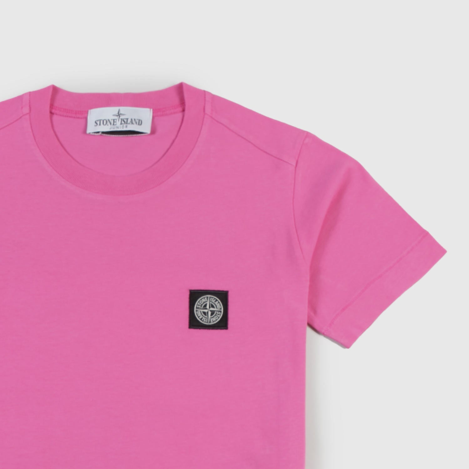 Maglia maniche corte rosa con patch ragazza - annameglio.com abbigliamento moda