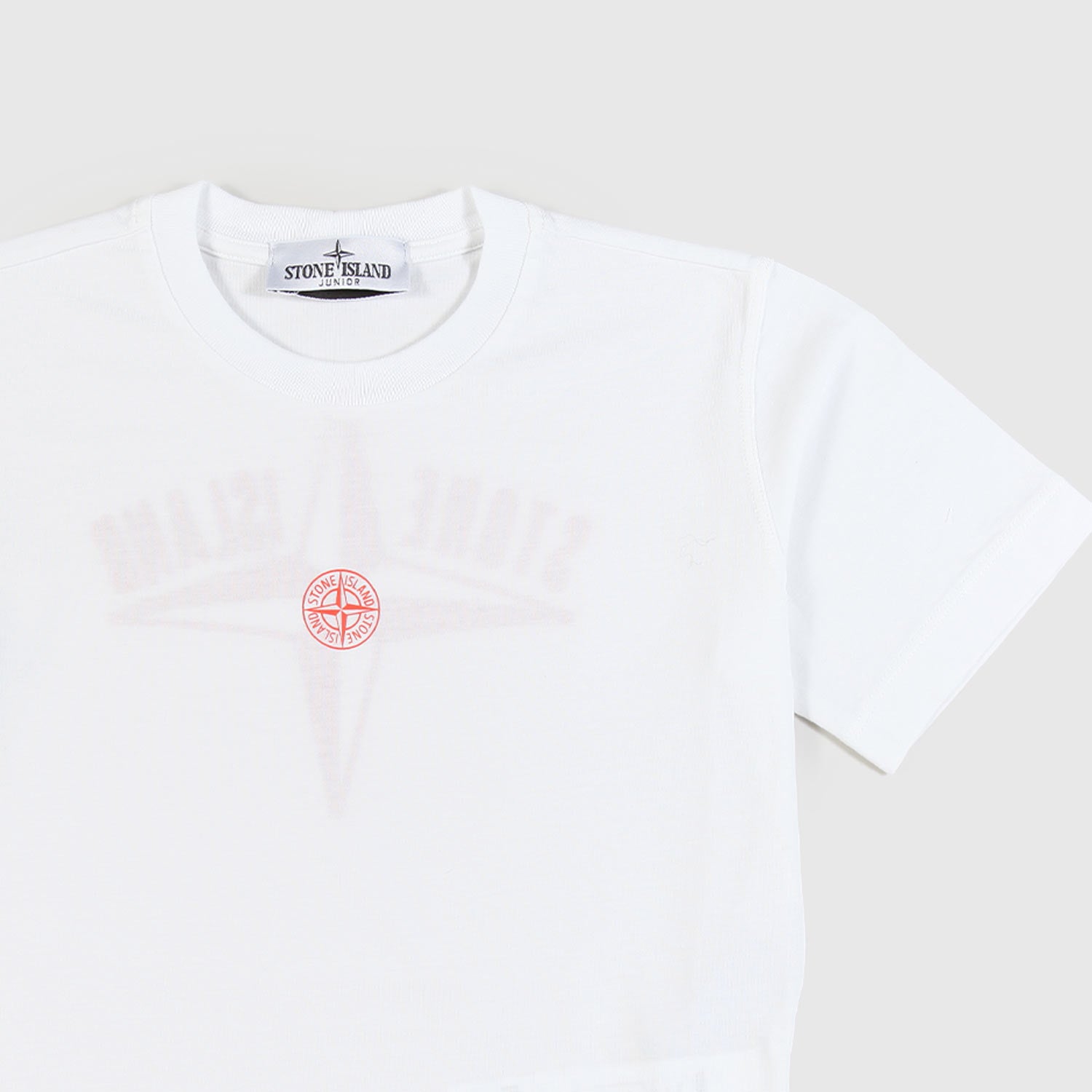 t-shirt bianca e arancione ragazzo - annameglio.com abbigliamento moda