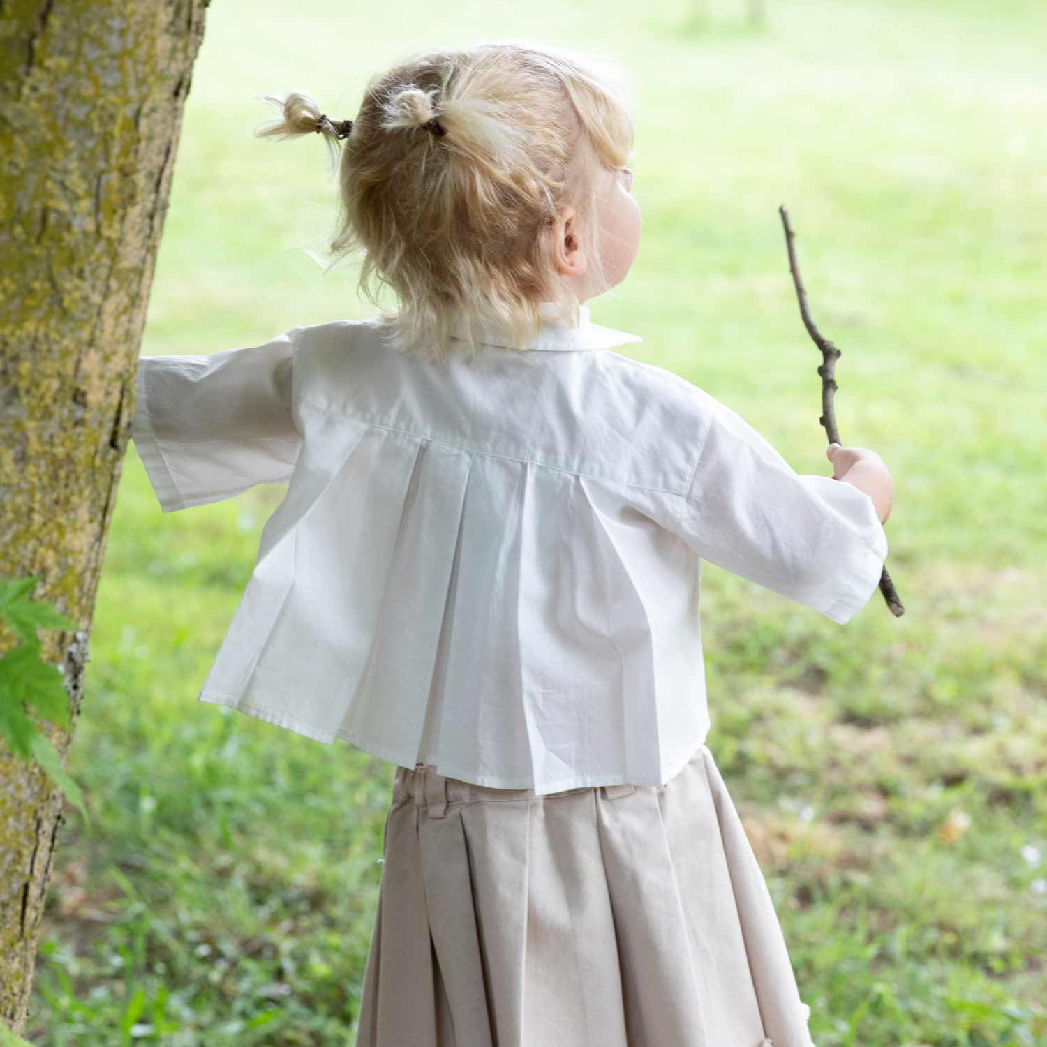 camicia crop plissettata bianca - annameglio.com abbigliamento moda