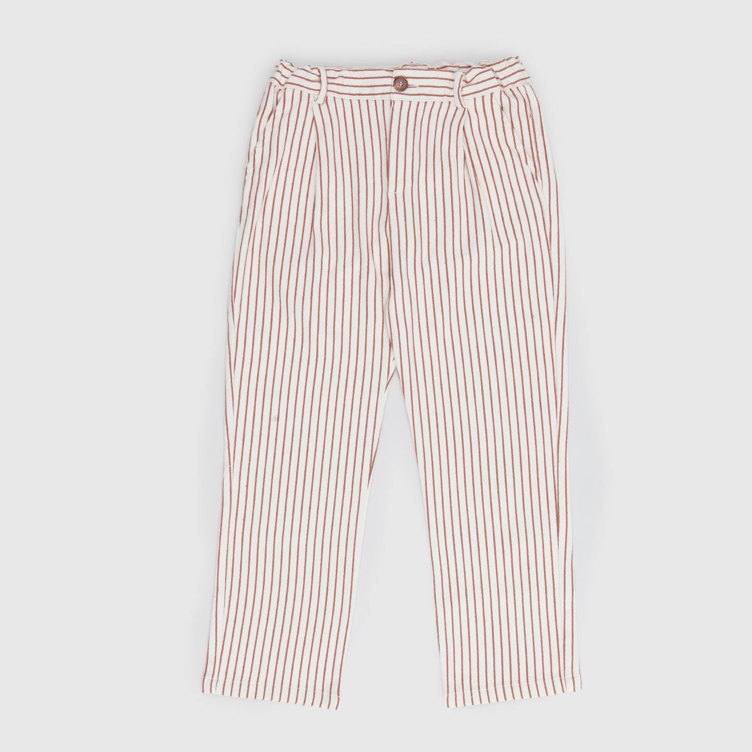 pantalone lungo beige righe marroni - annameglio.com abbigliamento moda