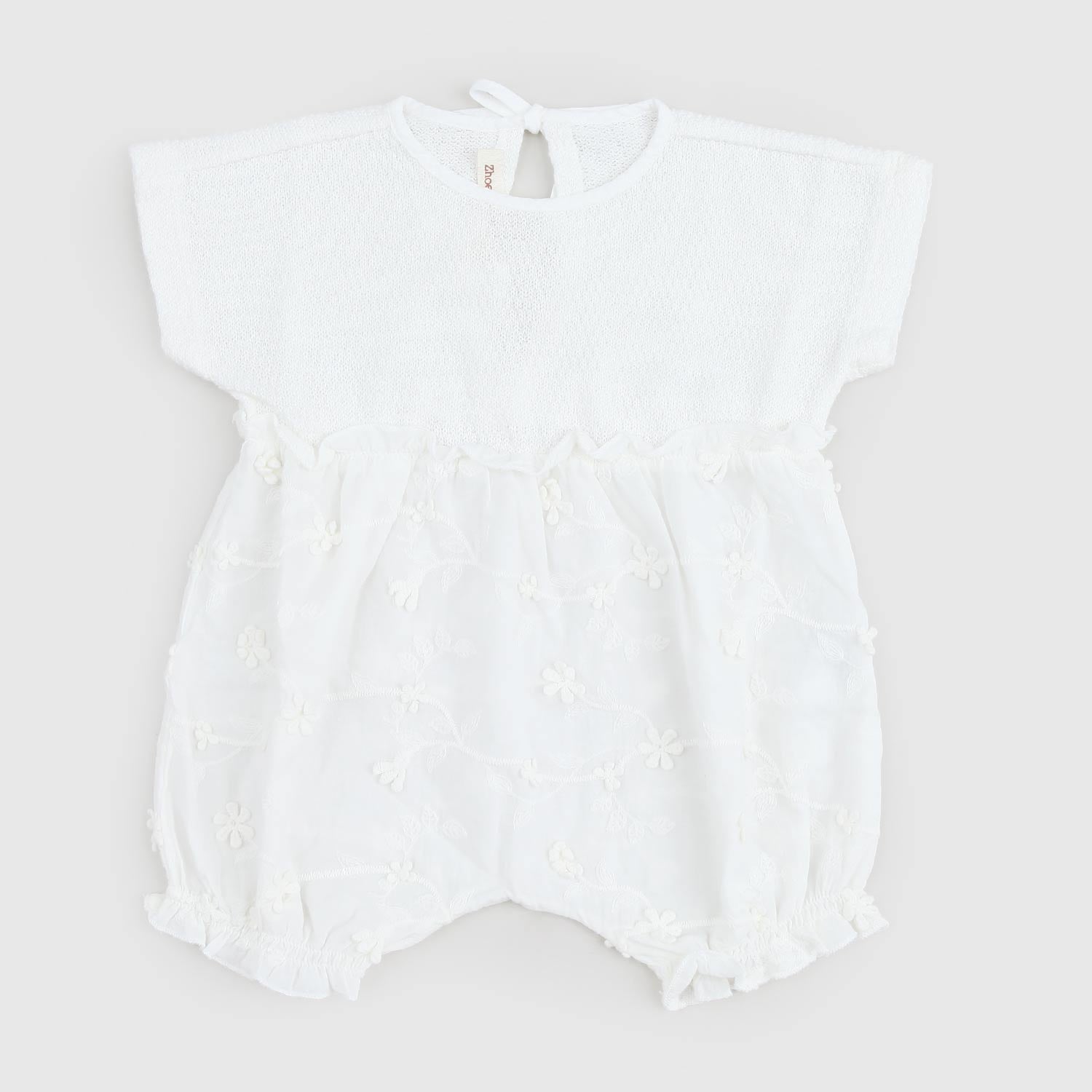 pagliaccetto bianco fiori neonata - annameglio.com abbigliamento moda