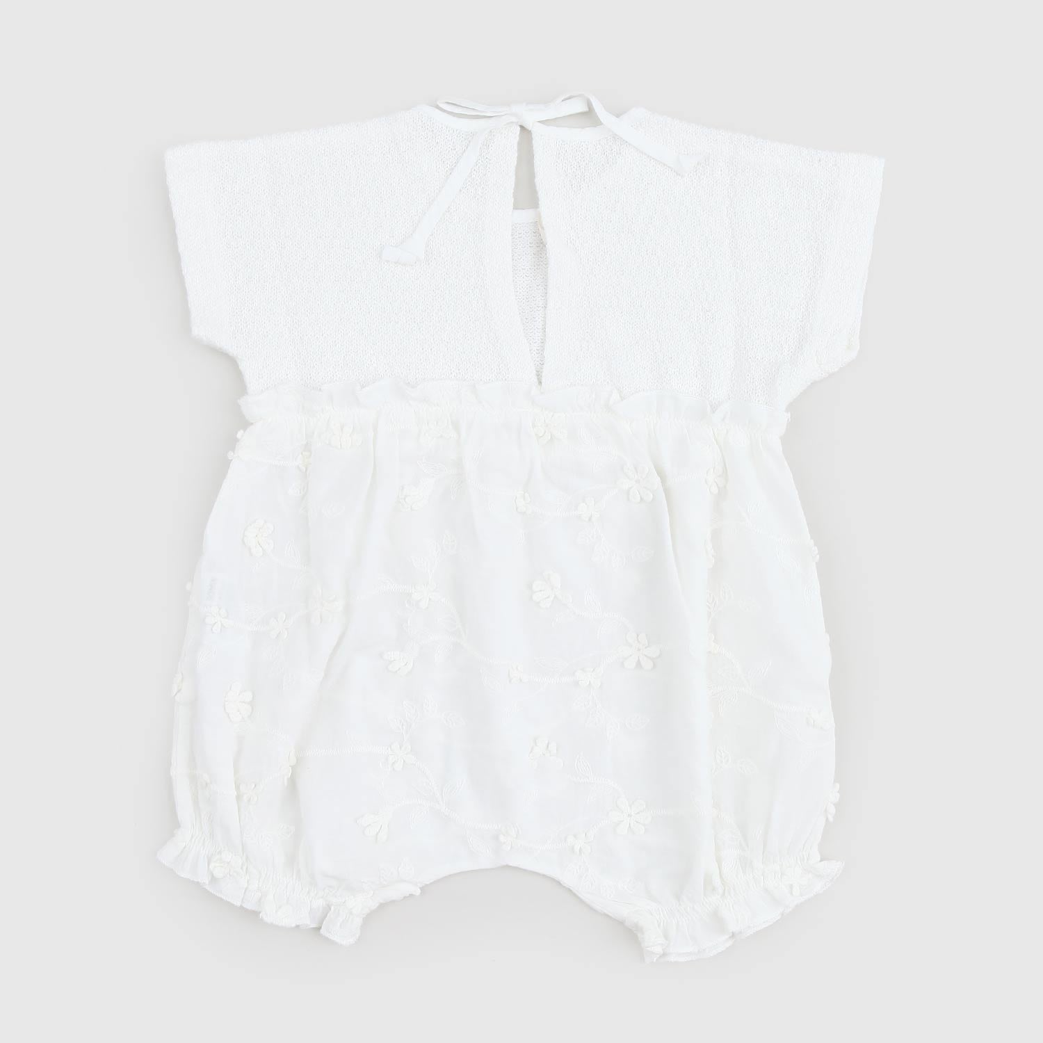 pagliaccetto bianco fiori neonata - annameglio.com abbigliamento moda
