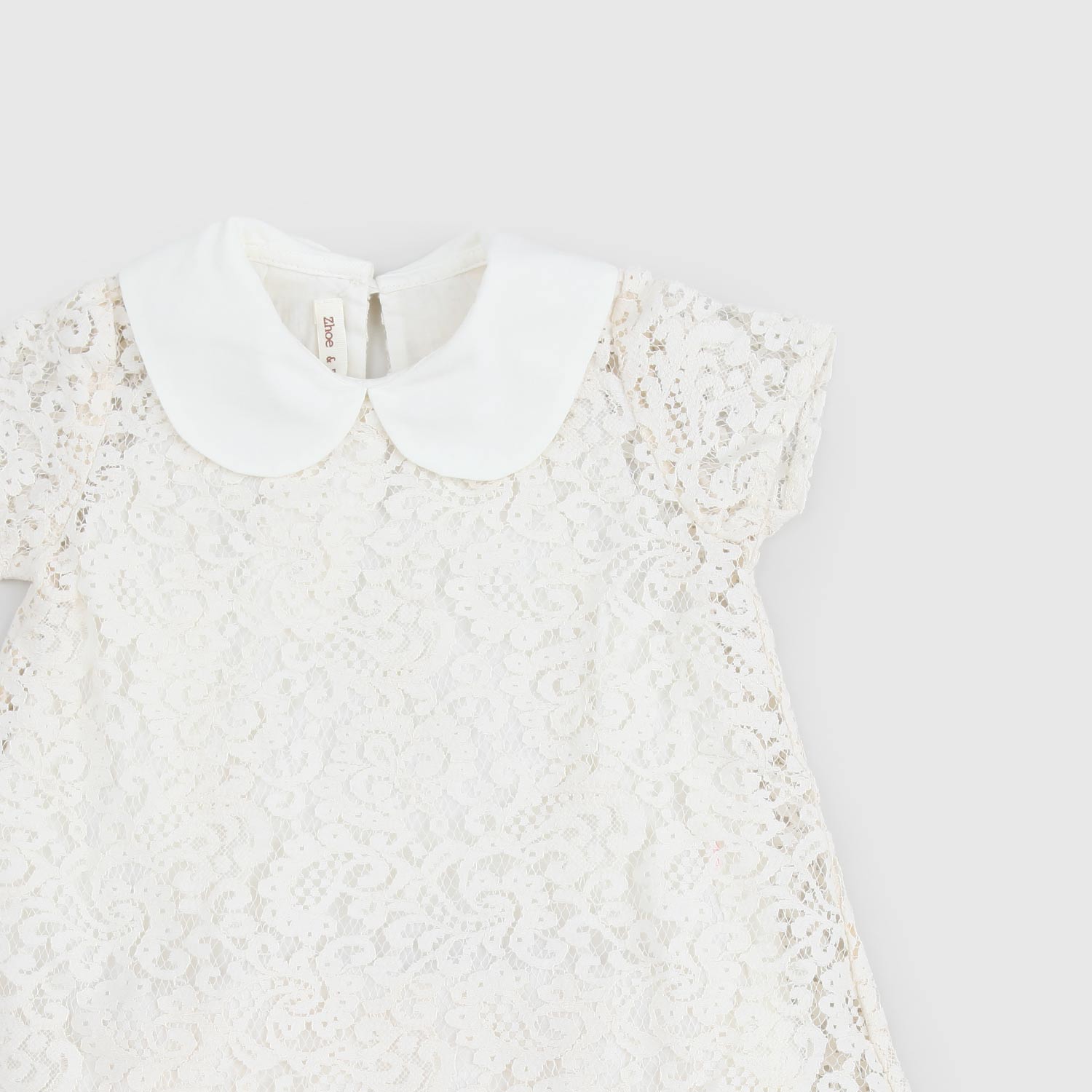 vestito panna in pizzo neonata - annameglio.com abbigliamento moda