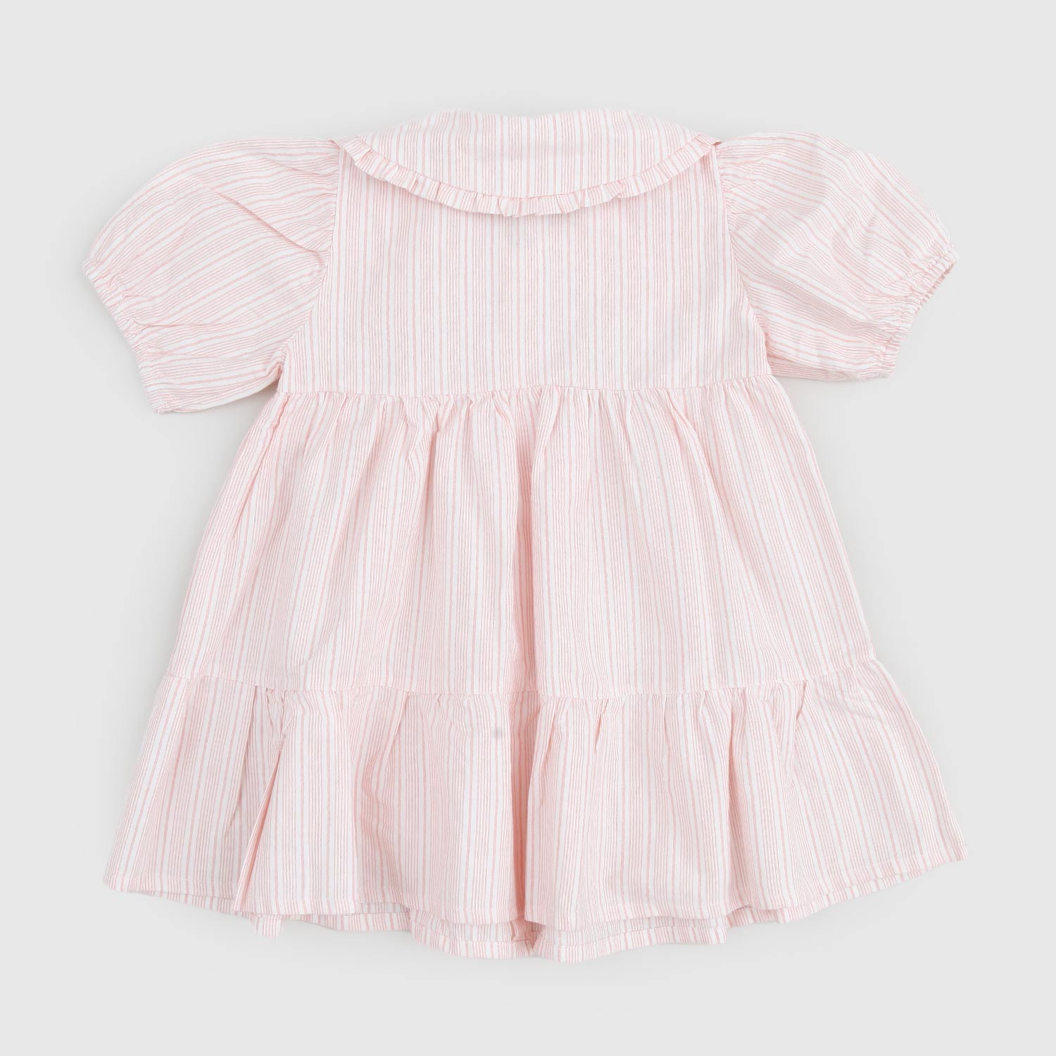 vestito bianco a righe rosa neonata - annameglio.com abbigliamento moda