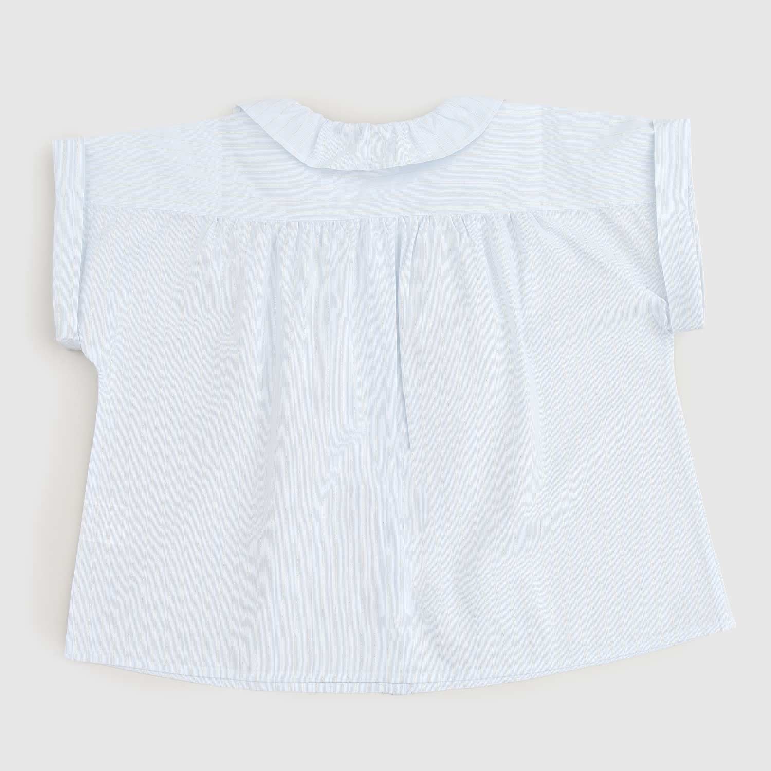 camicia celeste e argento bambina - annameglio.com abbigliamento moda