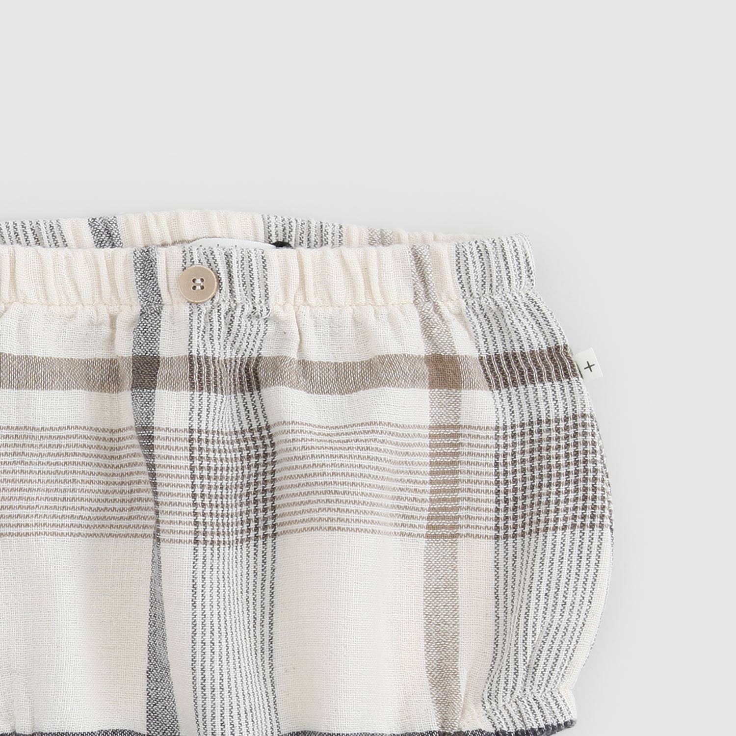 culotte beige a quadri amadeo neonato - annameglio.com abbigliamento moda