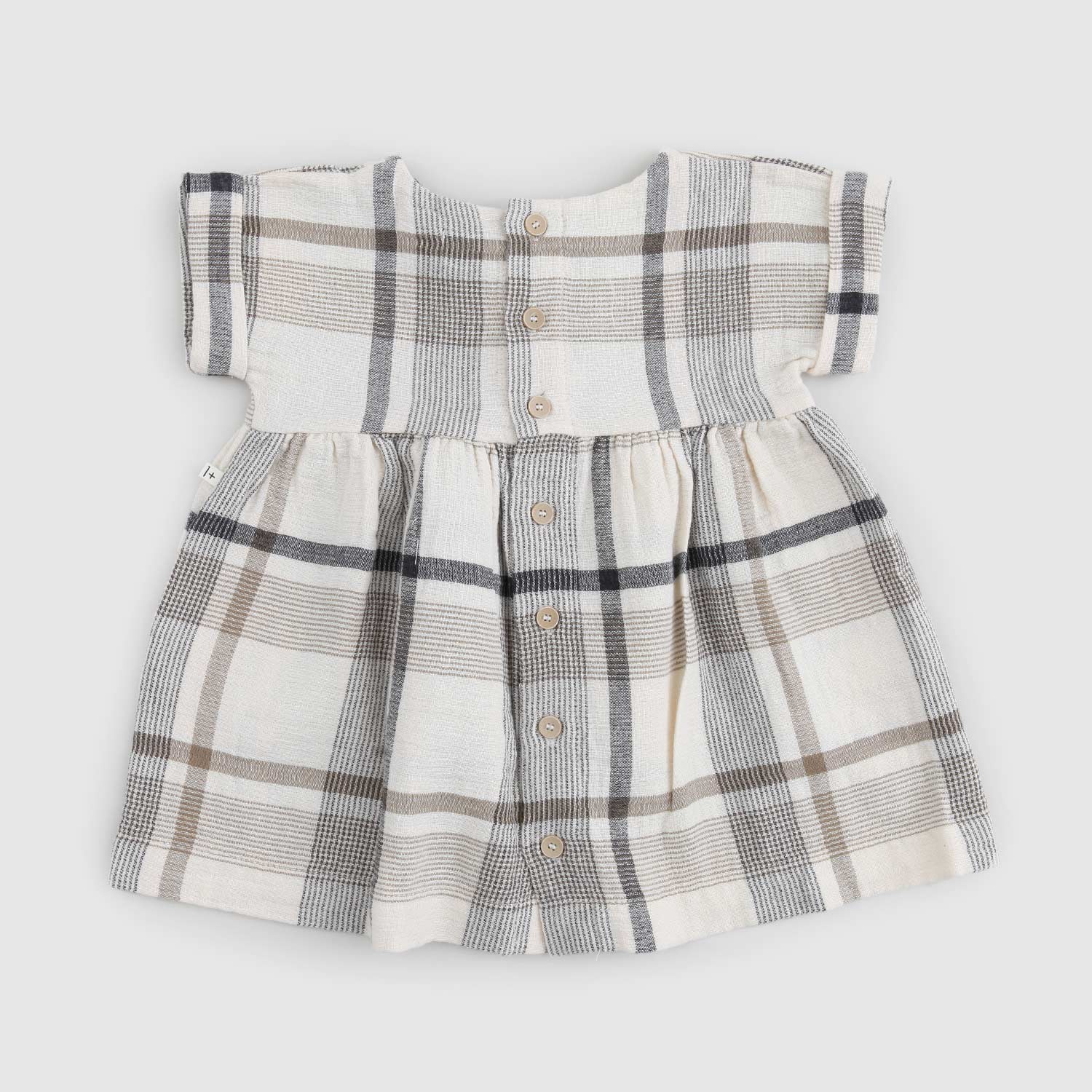 vestito beige a quadri josephine neonata - annameglio.com abbigliamento moda