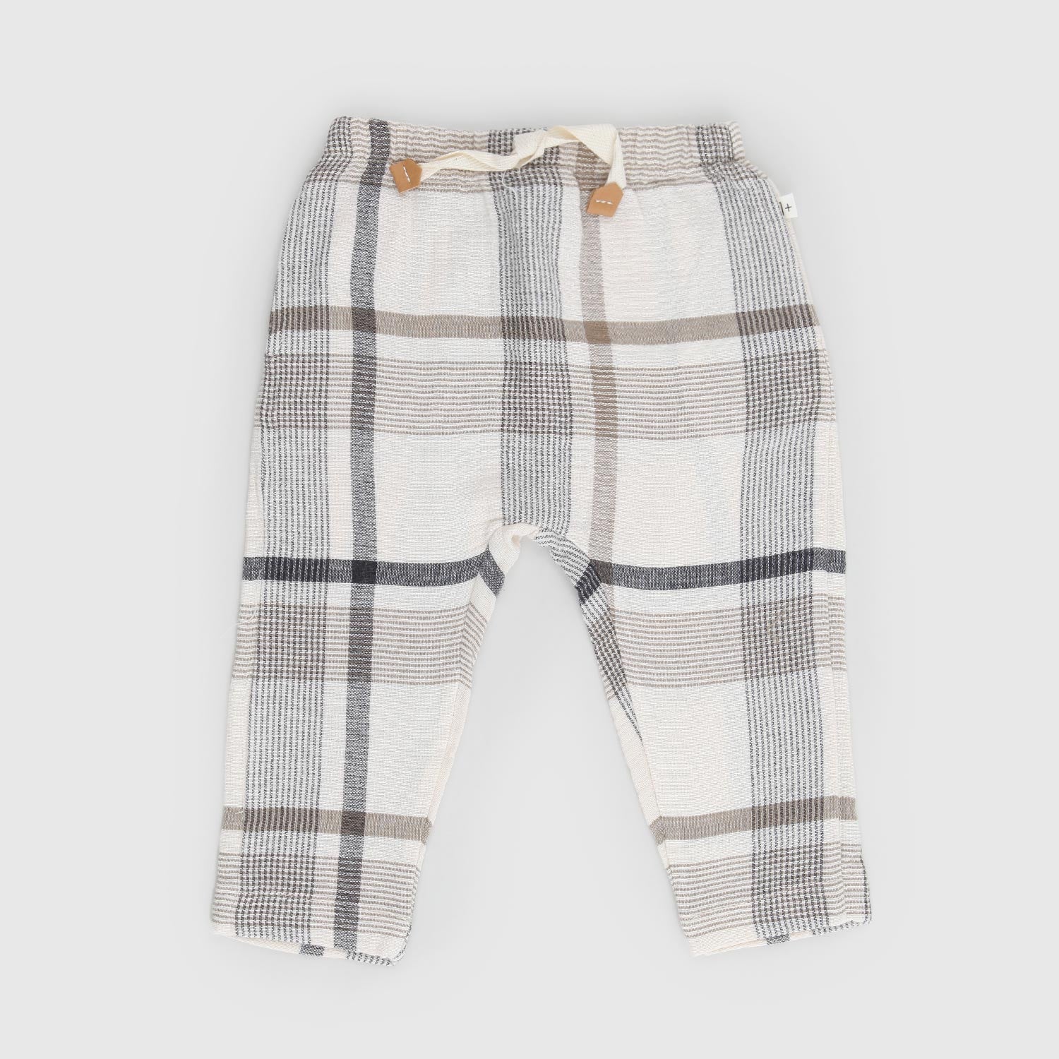 pantalone icaro beige a quadri neonato - annameglio.com abbigliamento moda