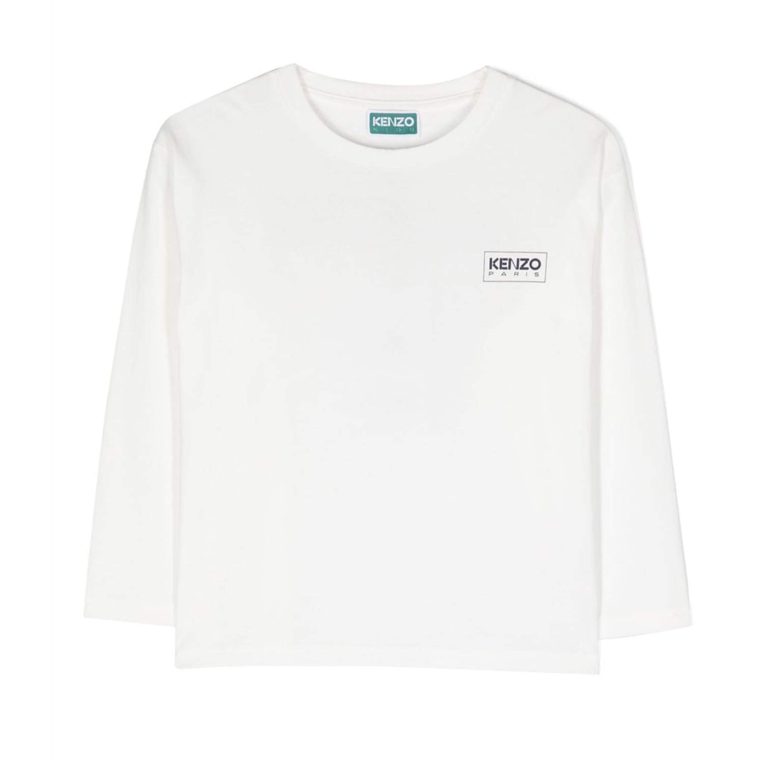 T-shirt bianca doppio Logo Kenzo - annameglio.com abbigliamento moda