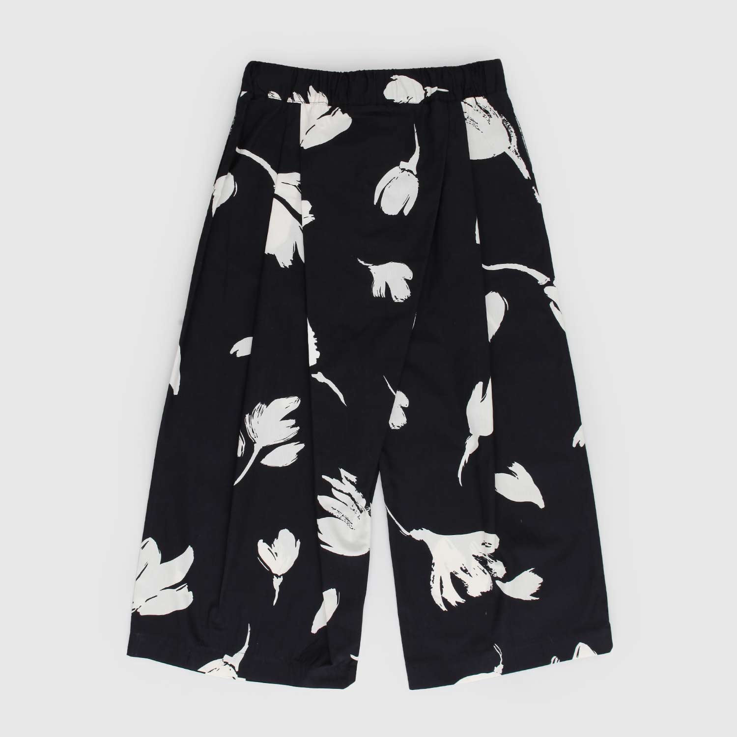 pantalone nero fiori beige ragazza - annameglio.com abbigliamento moda