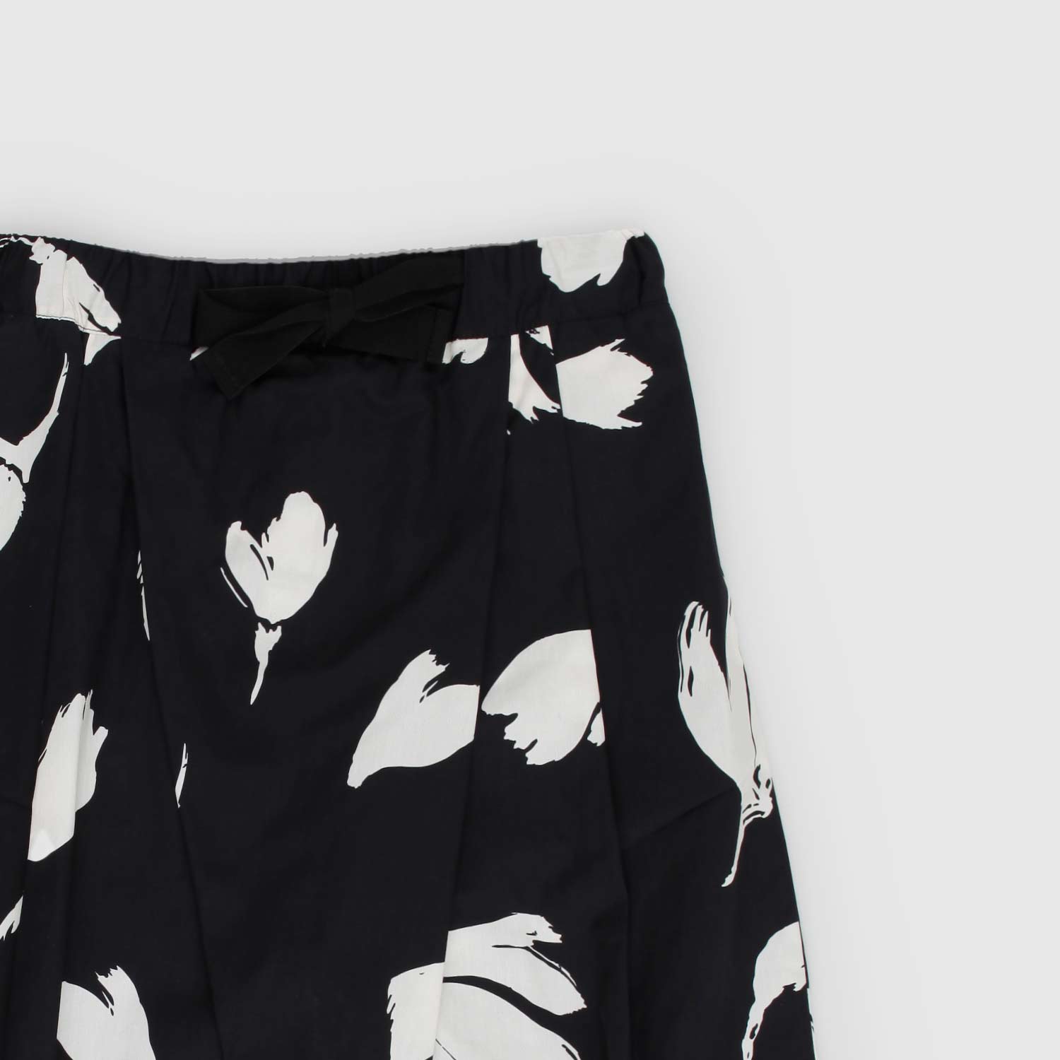 pantalone nero fiori beige ragazza - annameglio.com abbigliamento moda