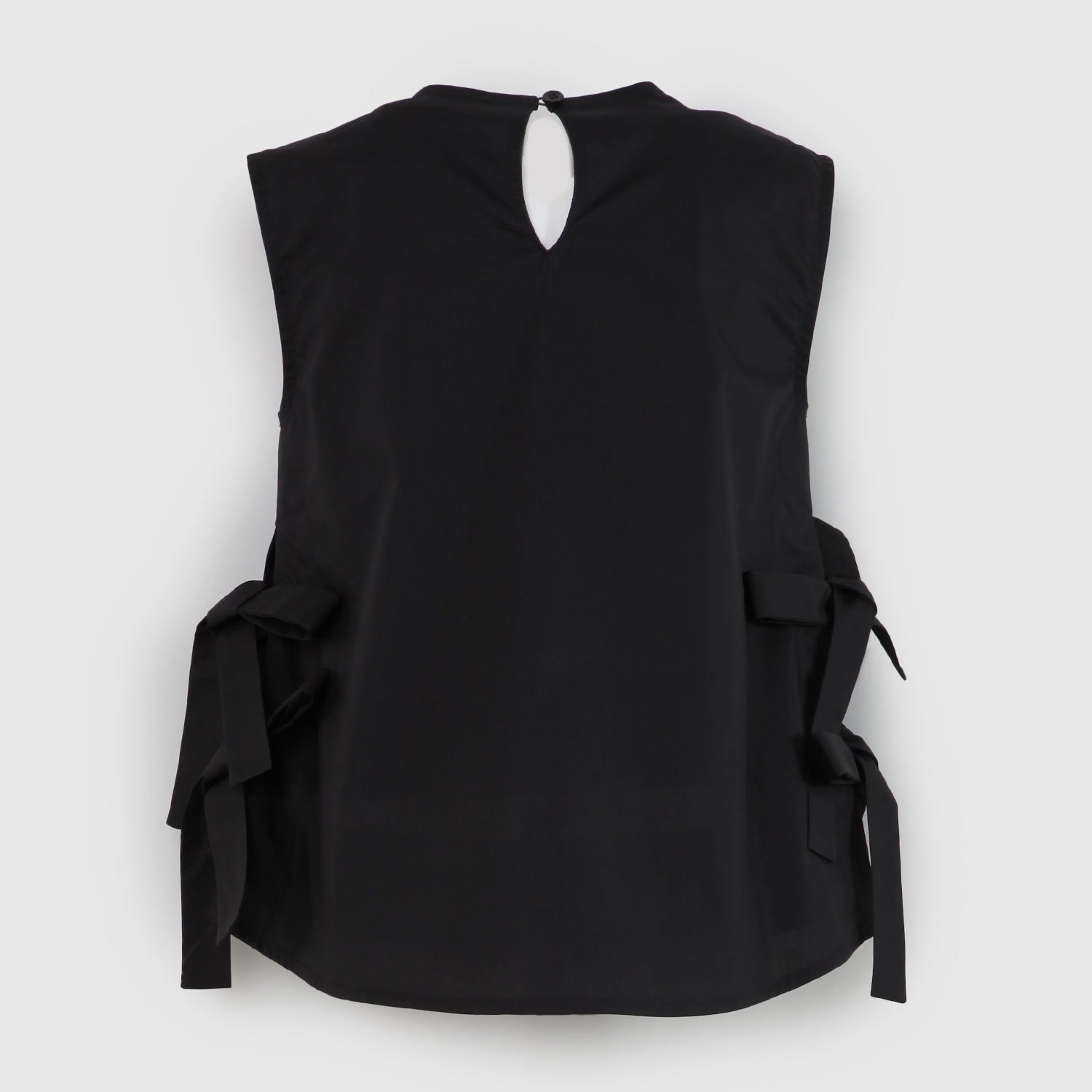 T-shirt smanicata nera fiocchi ragazza - annameglio.com abbigliamento moda