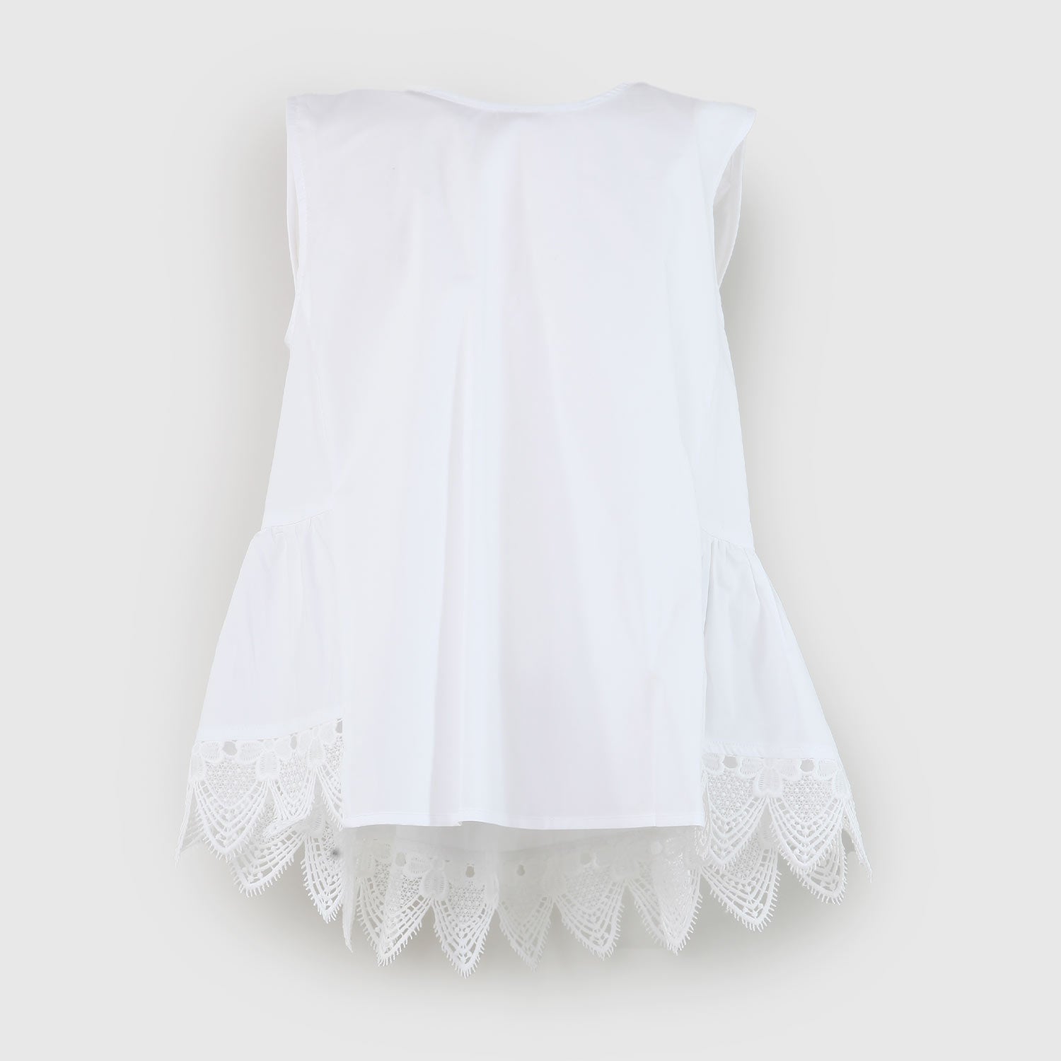 maglia smanicata bianca teen - annameglio.com abbigliamento moda