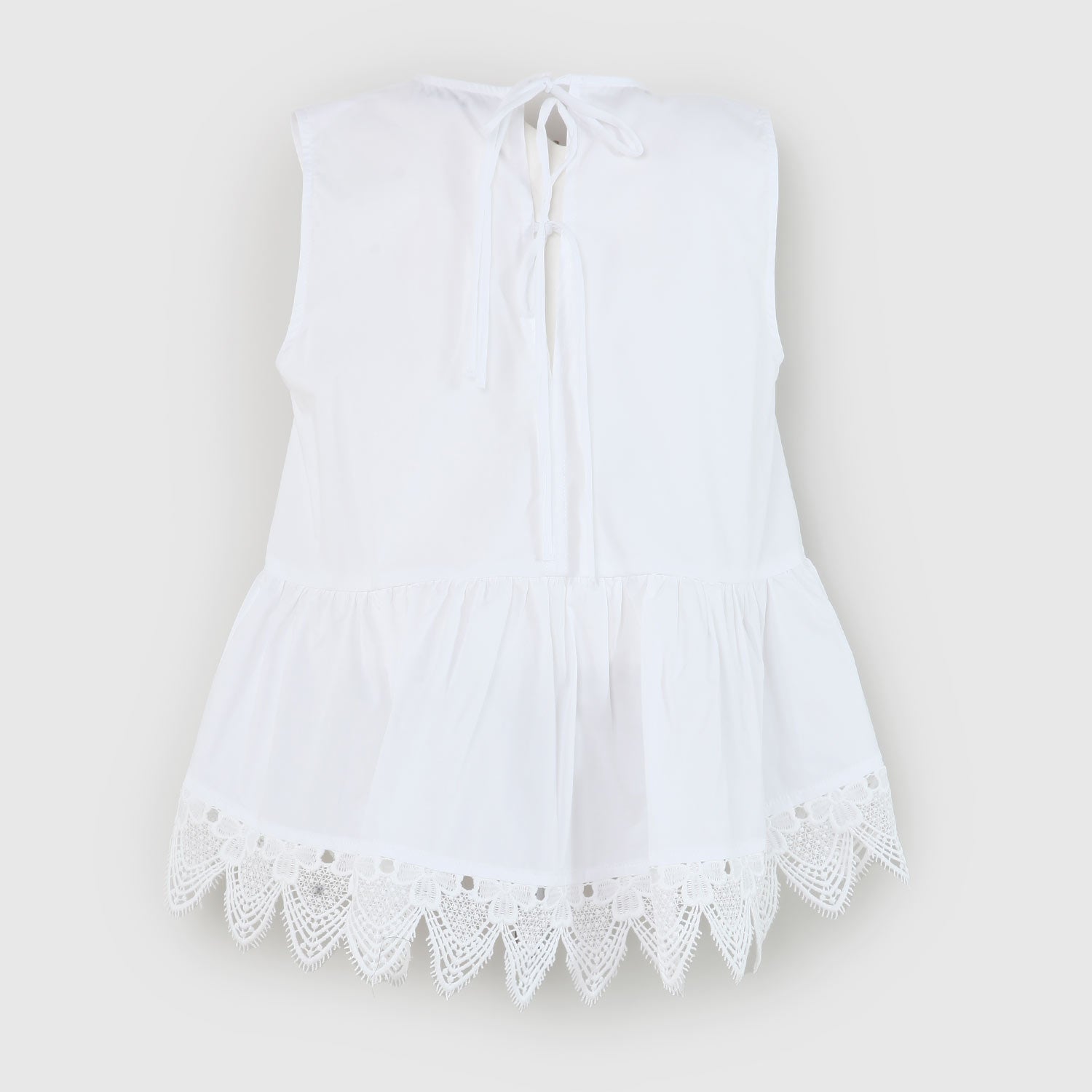 maglia smanicata bianca teen - annameglio.com abbigliamento moda