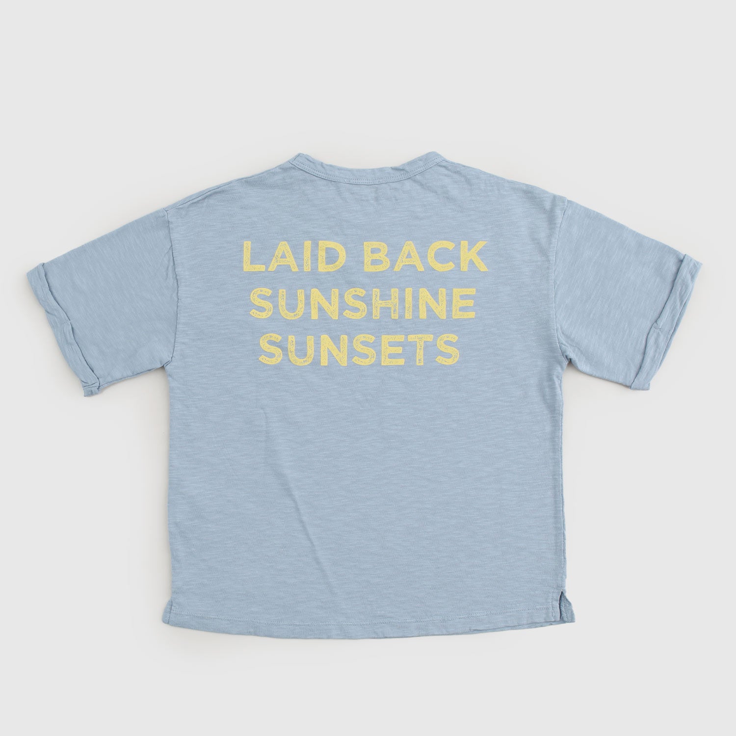 t-shirt celeste stampe retrò - annameglio.com abbigliamento moda