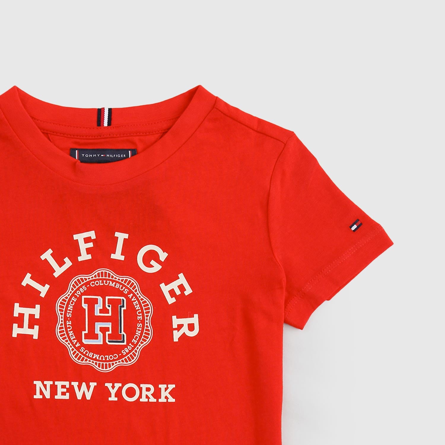 t-shirt rossa stampa circolare - annameglio.com abbigliamento moda