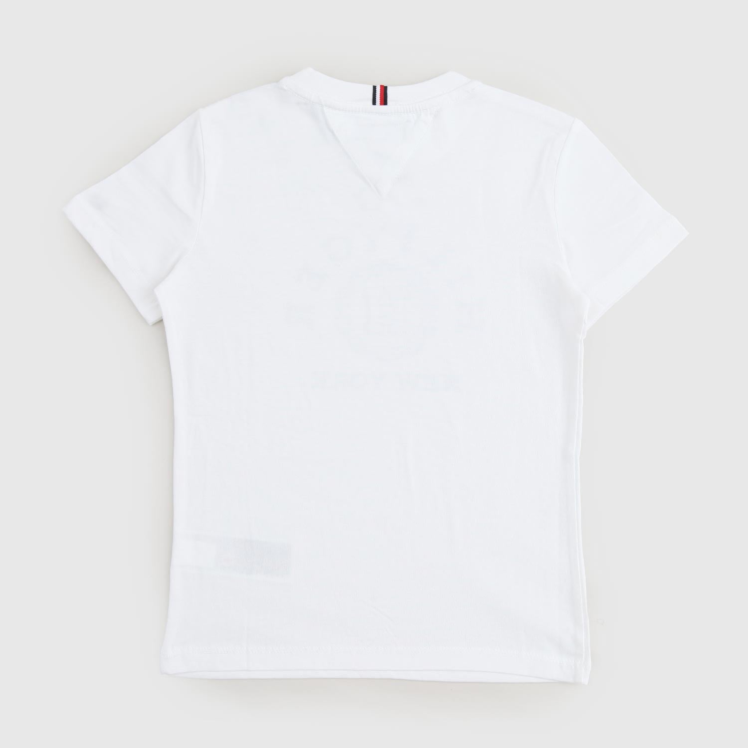 maglia bianca ragazzo stampa circolare - annameglio.com abbigliamento moda