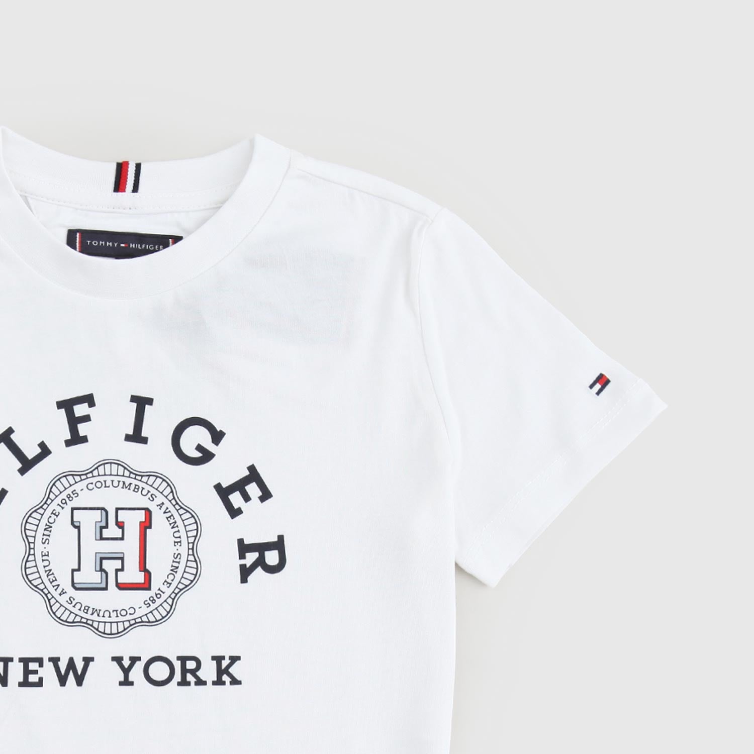 maglia bianca ragazzo stampa circolare - annameglio.com abbigliamento moda