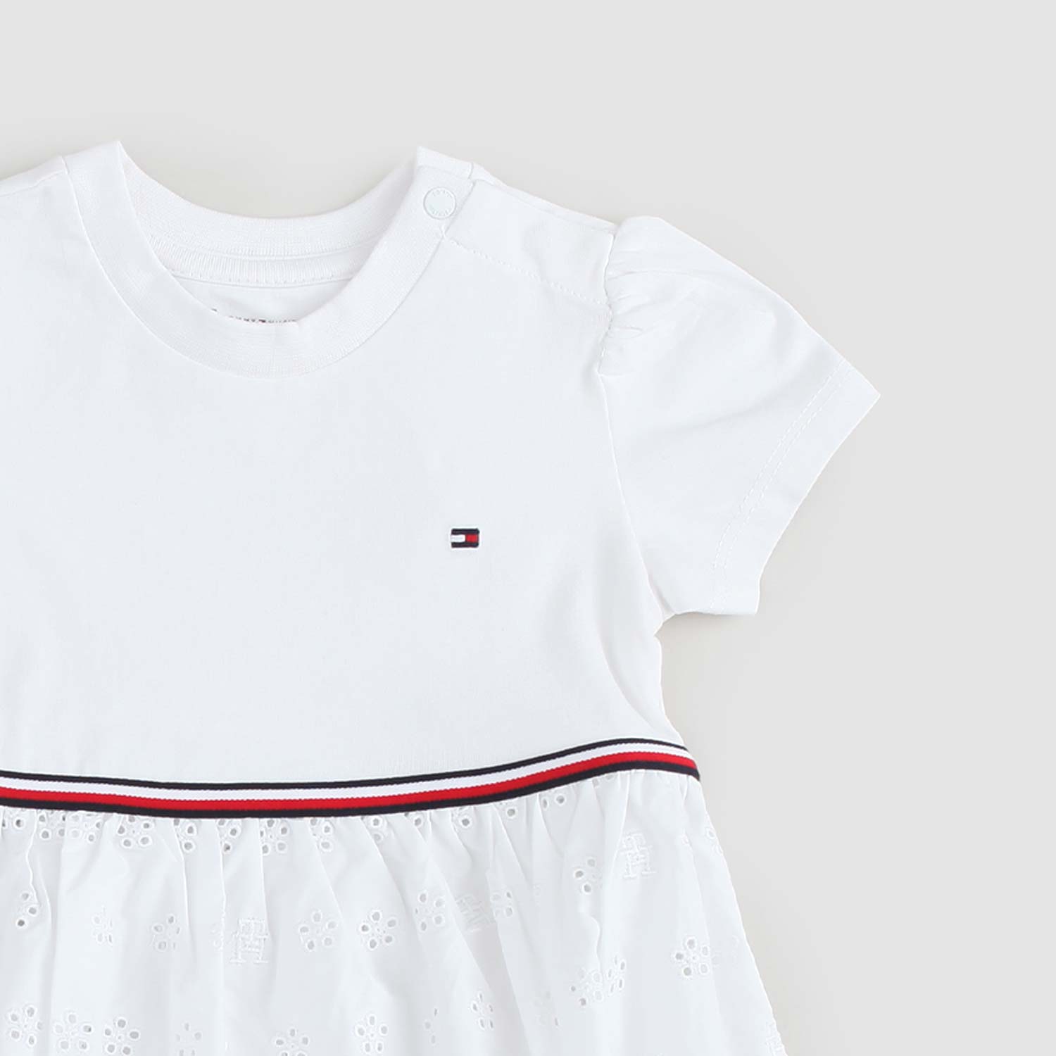 Vestito bimba in Jersey e pizzo sangallo TH - annameglio.com abbigliamento moda