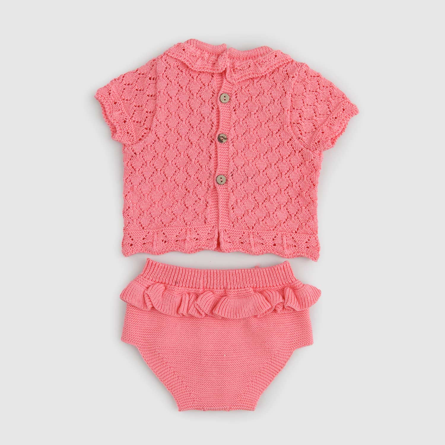 completino rosa maglia e mutanda neonata - annameglio.com abbigliamento moda