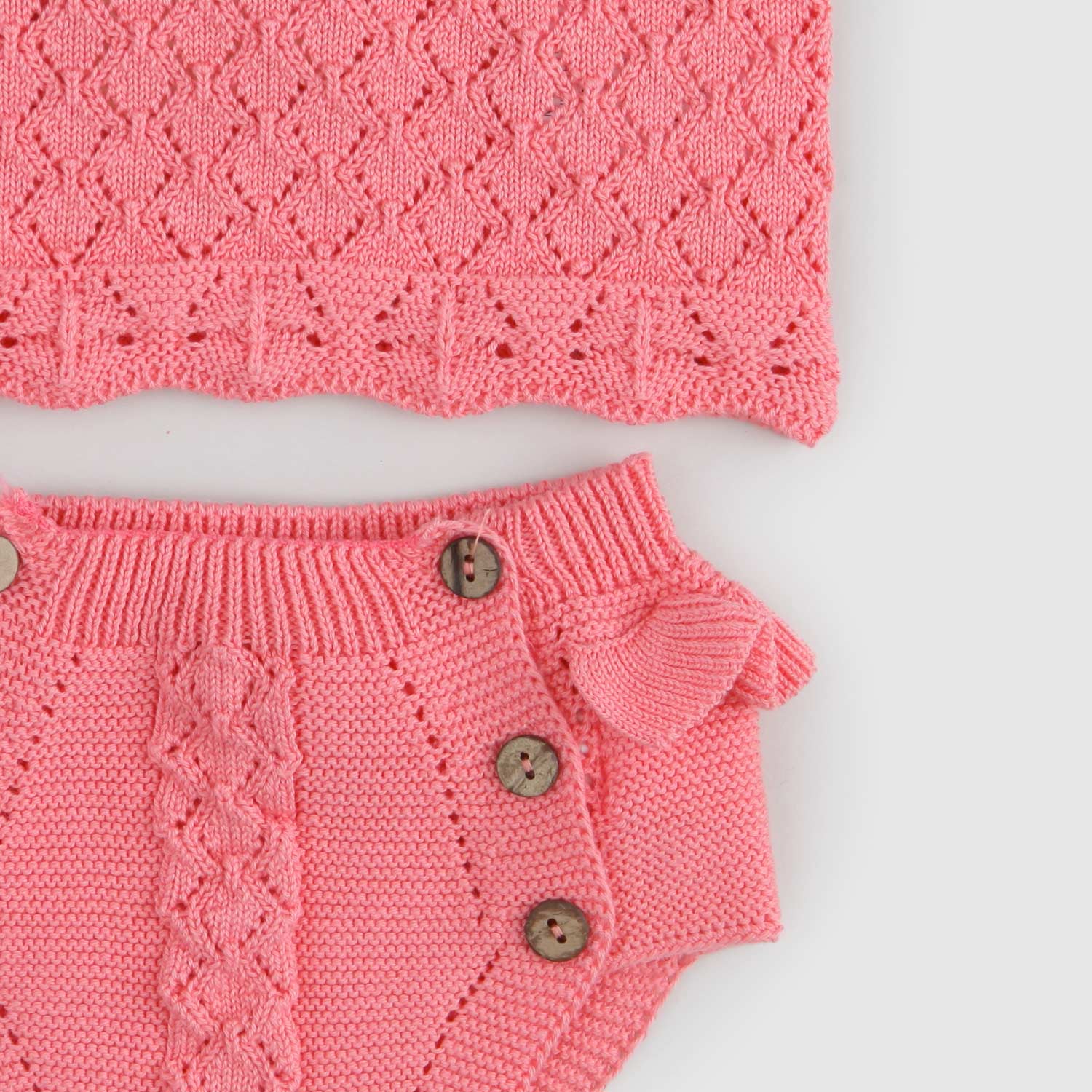 completino rosa maglia e mutanda neonata - annameglio.com abbigliamento moda