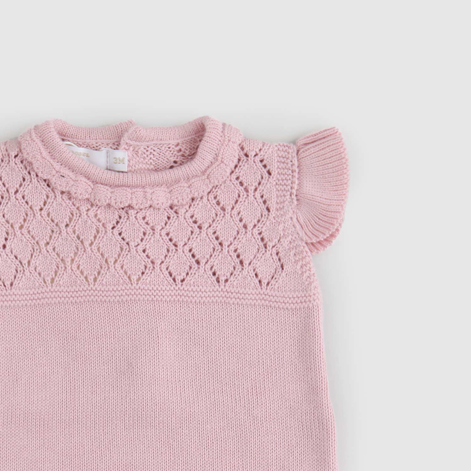 tutina rosa antico neonata in maglia - annameglio.com abbigliamento moda