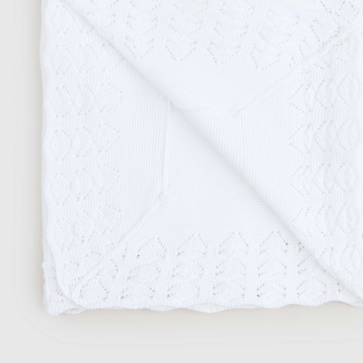 copertina bianca neonata in maglia - annameglio.com abbigliamento moda