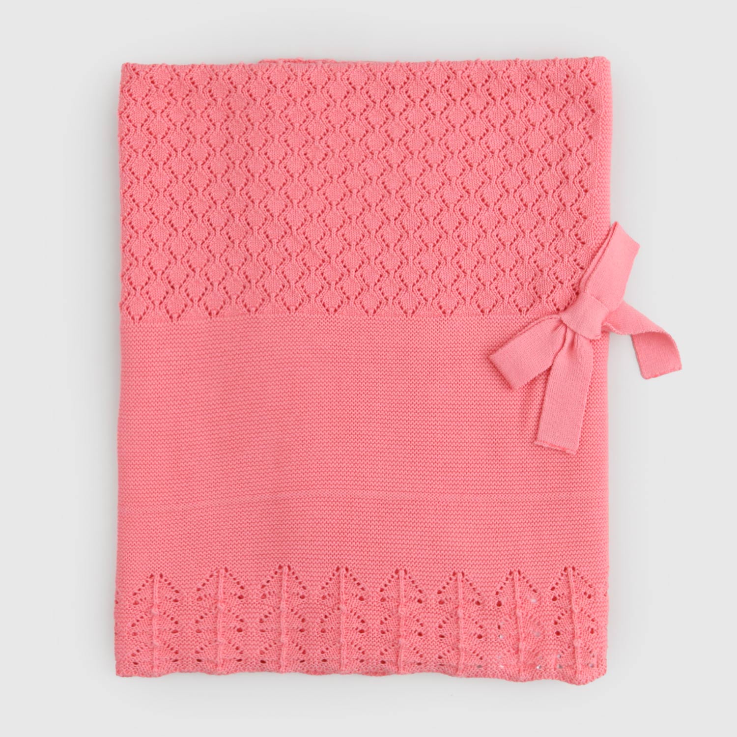 copertina rosa neonata fiocco - annameglio.com abbigliamento moda