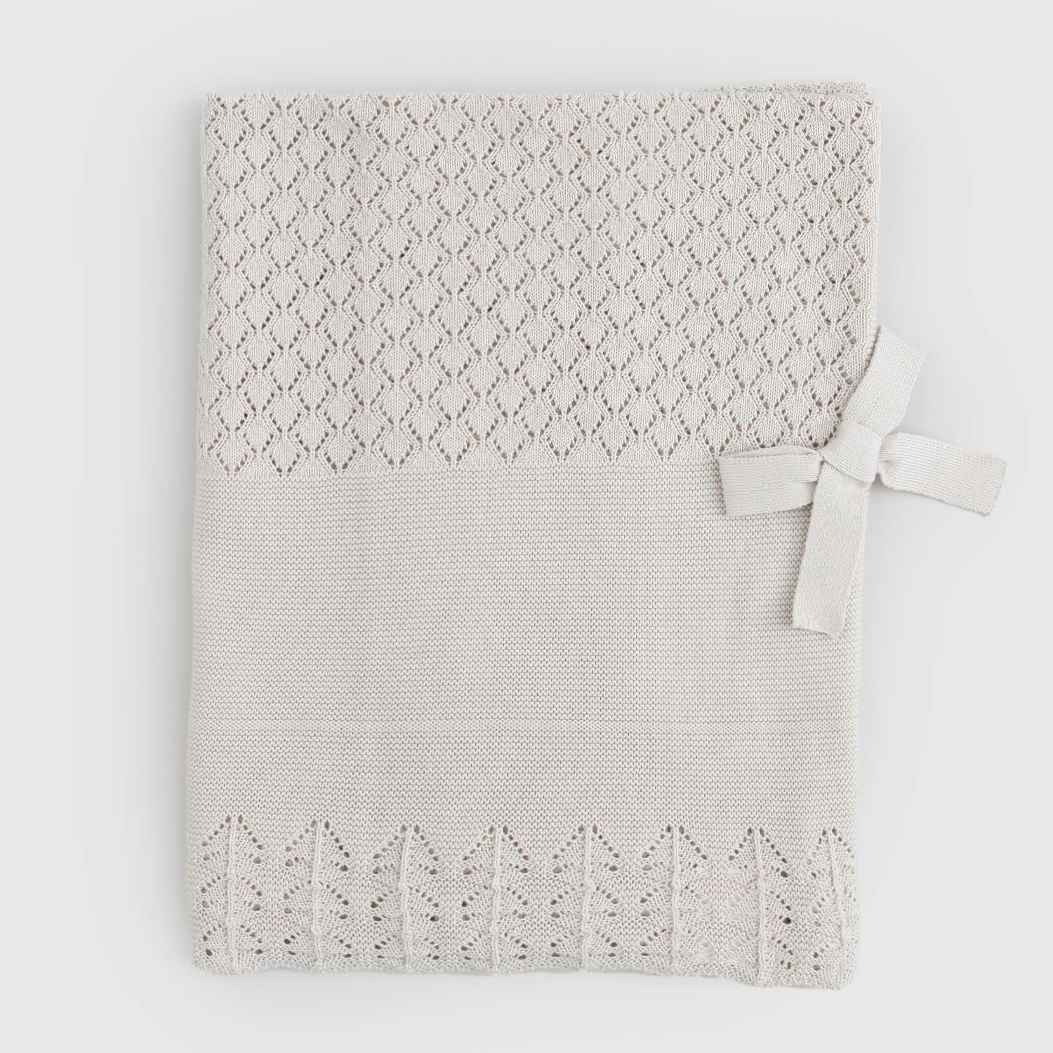 copertina grigia neonata in maglia - annameglio.com abbigliamento moda