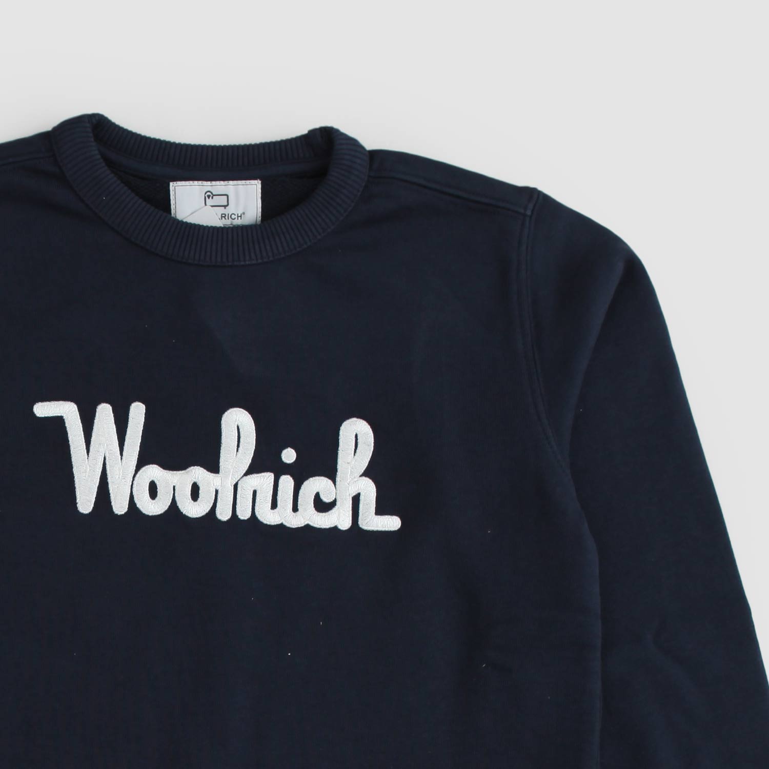 Felpa blu con maxi logo ricamato - annameglio.com abbigliamento moda