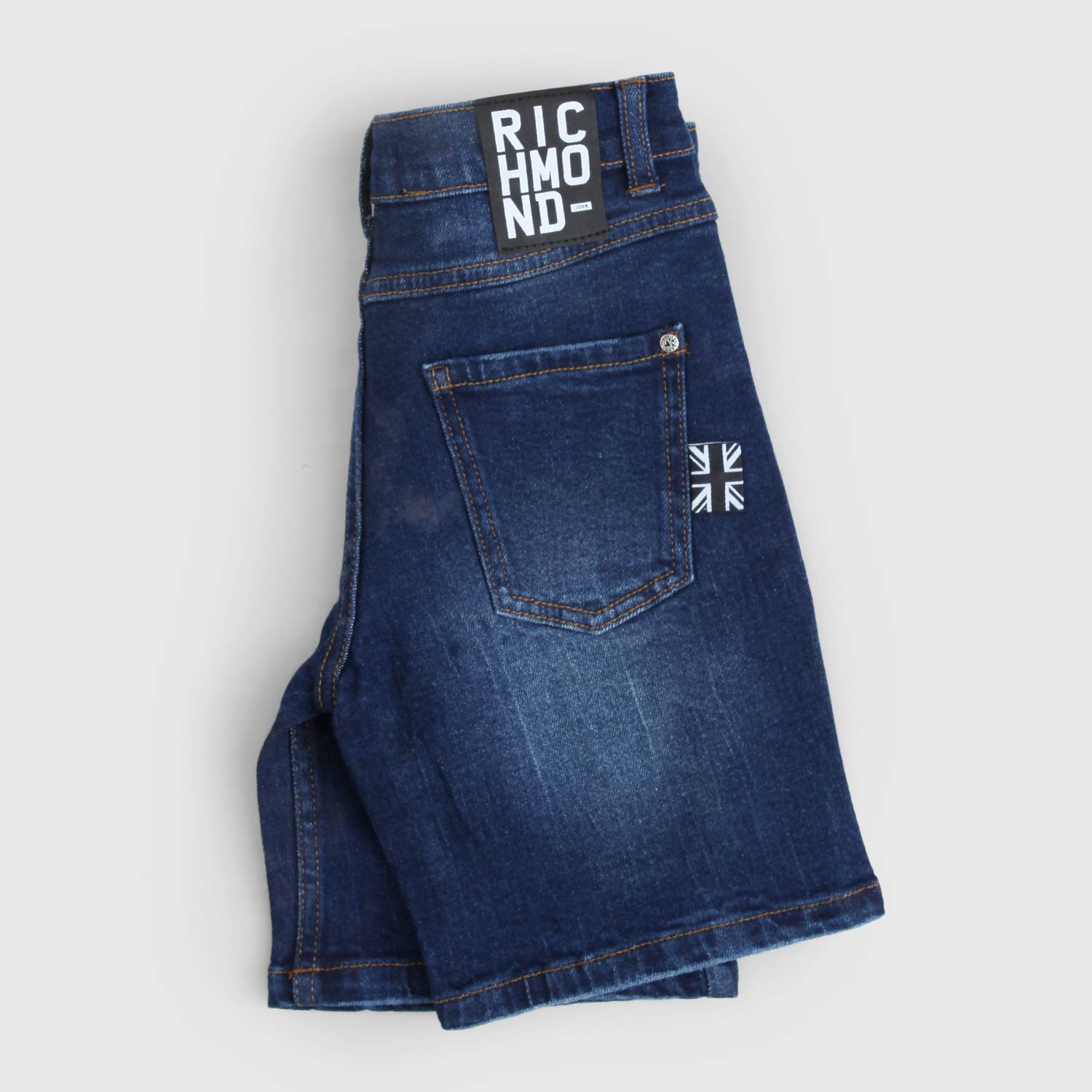 Bermuda in denim blue dark - annameglio.com abbigliamento moda