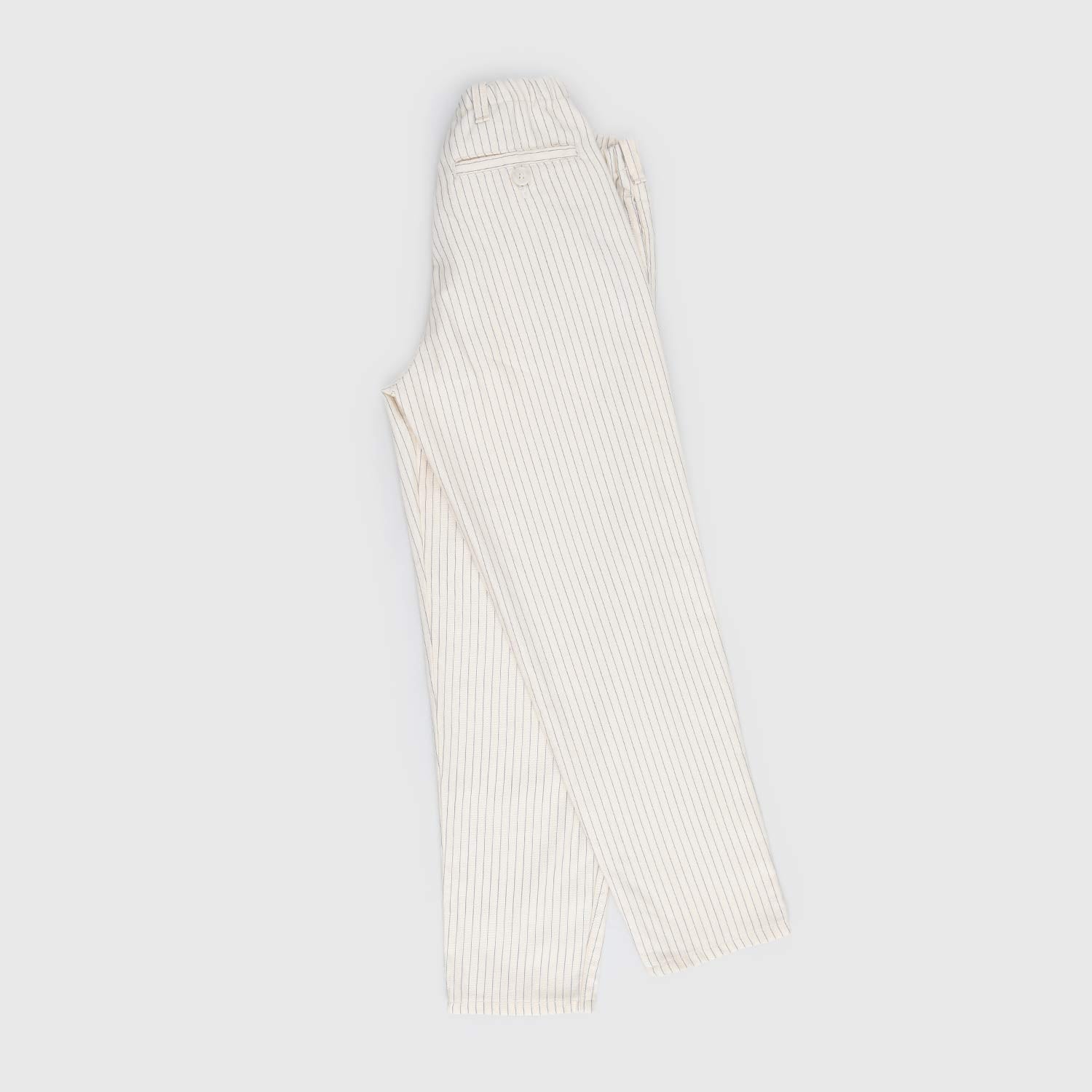 pantalone avorio righe blu ragazzo - annameglio.com abbigliamento moda