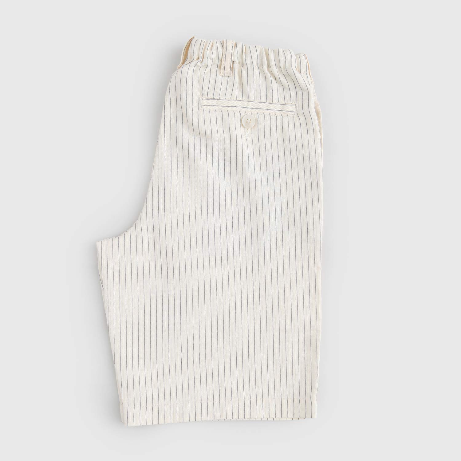 Shorts beige a righe blu EA7 - annameglio.com abbigliamento moda