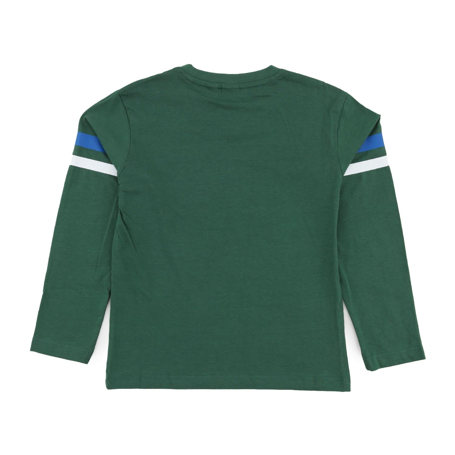 Maglia bambino verde con dettagli blu e bianchi - annameglio.com abbigliamento moda