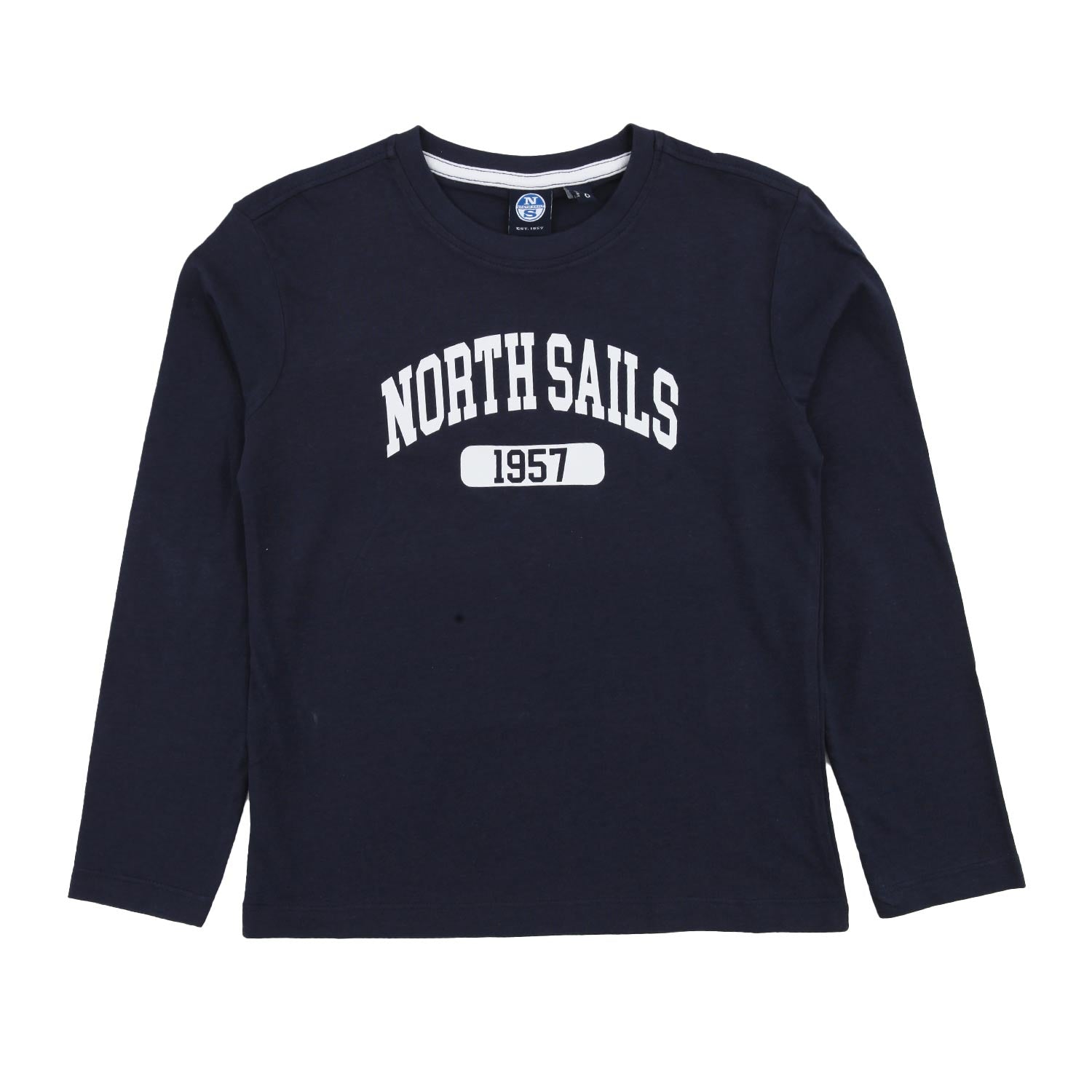 Maglia bambino blu con dettaglio bianco - annameglio.com abbigliamento moda