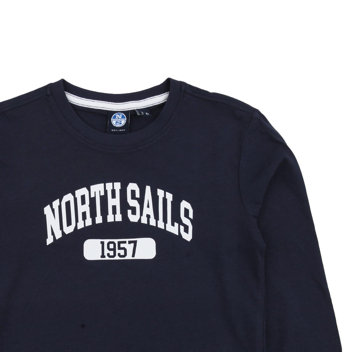 Maglia bambino blu con dettaglio bianco - annameglio.com abbigliamento moda