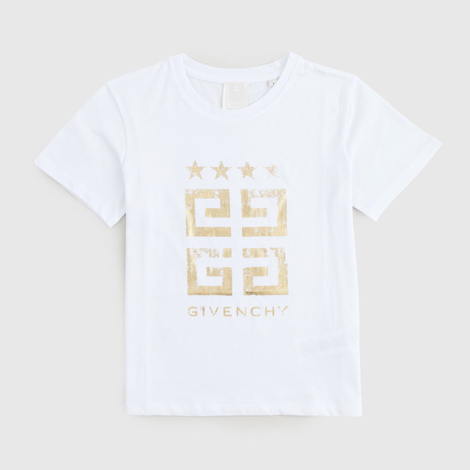 t-shirt bianca con scritta oro ragazza - annameglio.com abbigliamento moda