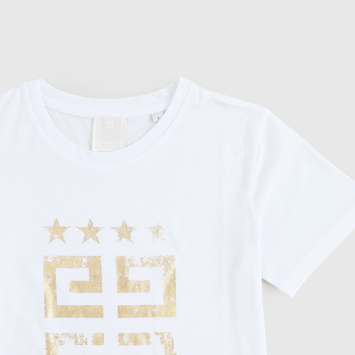 t-shirt bianca con scritta oro ragazza - annameglio.com abbigliamento moda