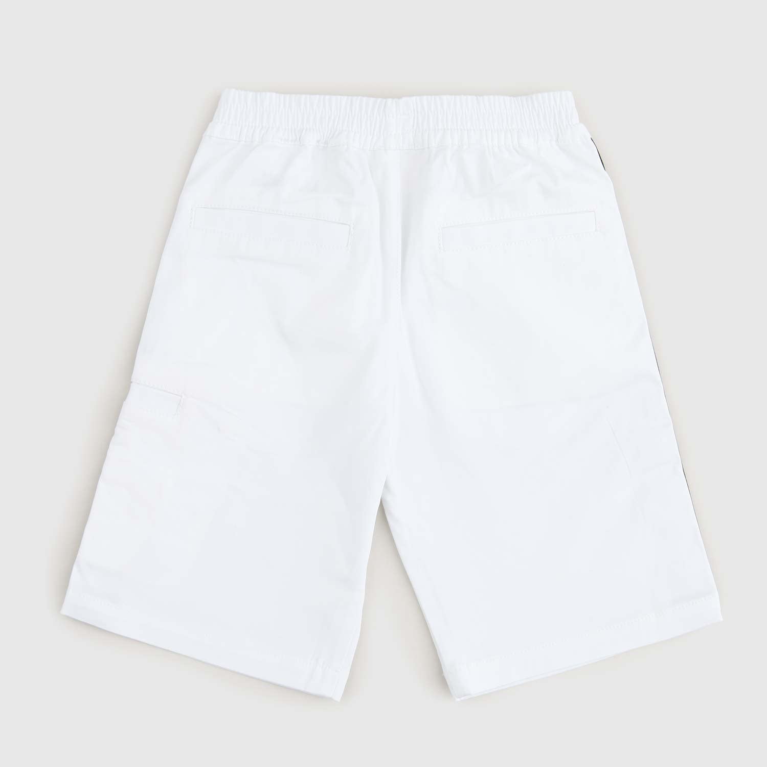 bermuda bianco fasce nere ragazzo - annameglio.com abbigliamento moda