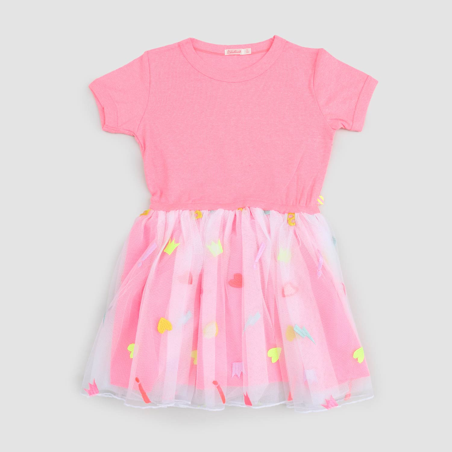 abito rosa corallo con tulle bambina - annameglio.com abbigliamento moda