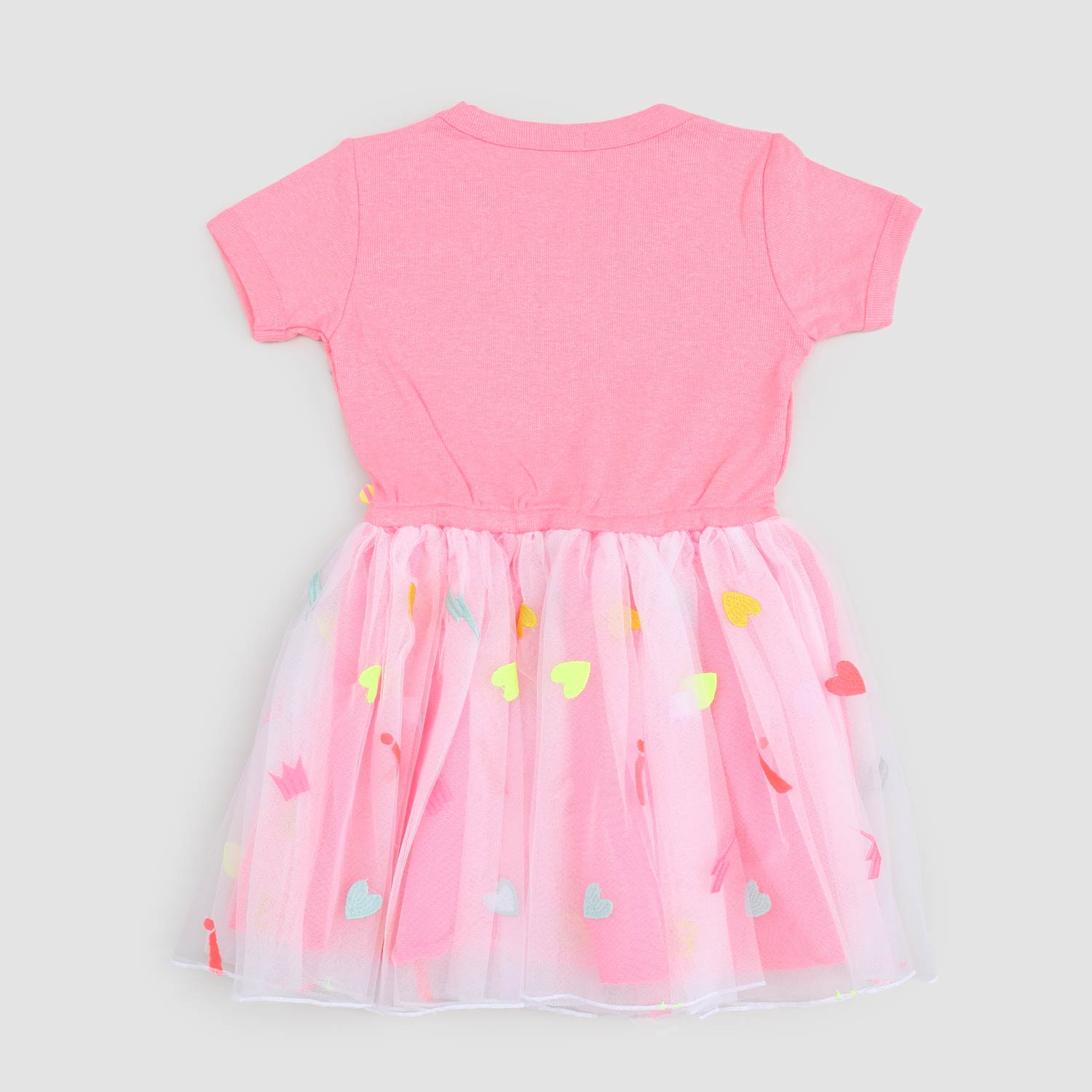 abito rosa corallo con tulle bambina - annameglio.com abbigliamento moda