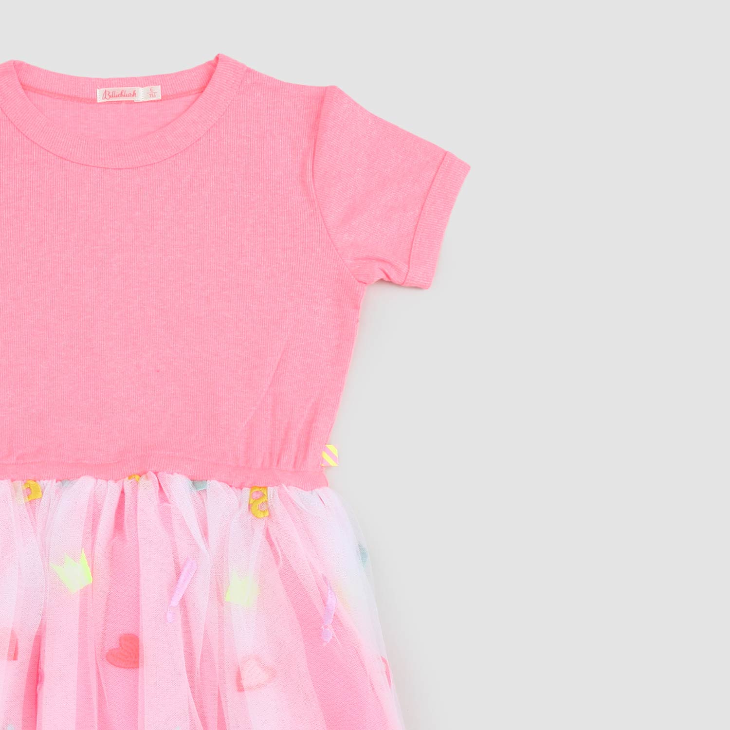 abito rosa corallo con tulle bambina - annameglio.com abbigliamento moda